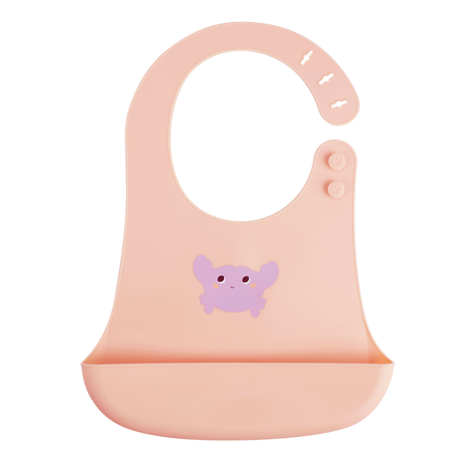 Crabby Silikon Önlük Pinky Crabby Silikon Önlük Pinky