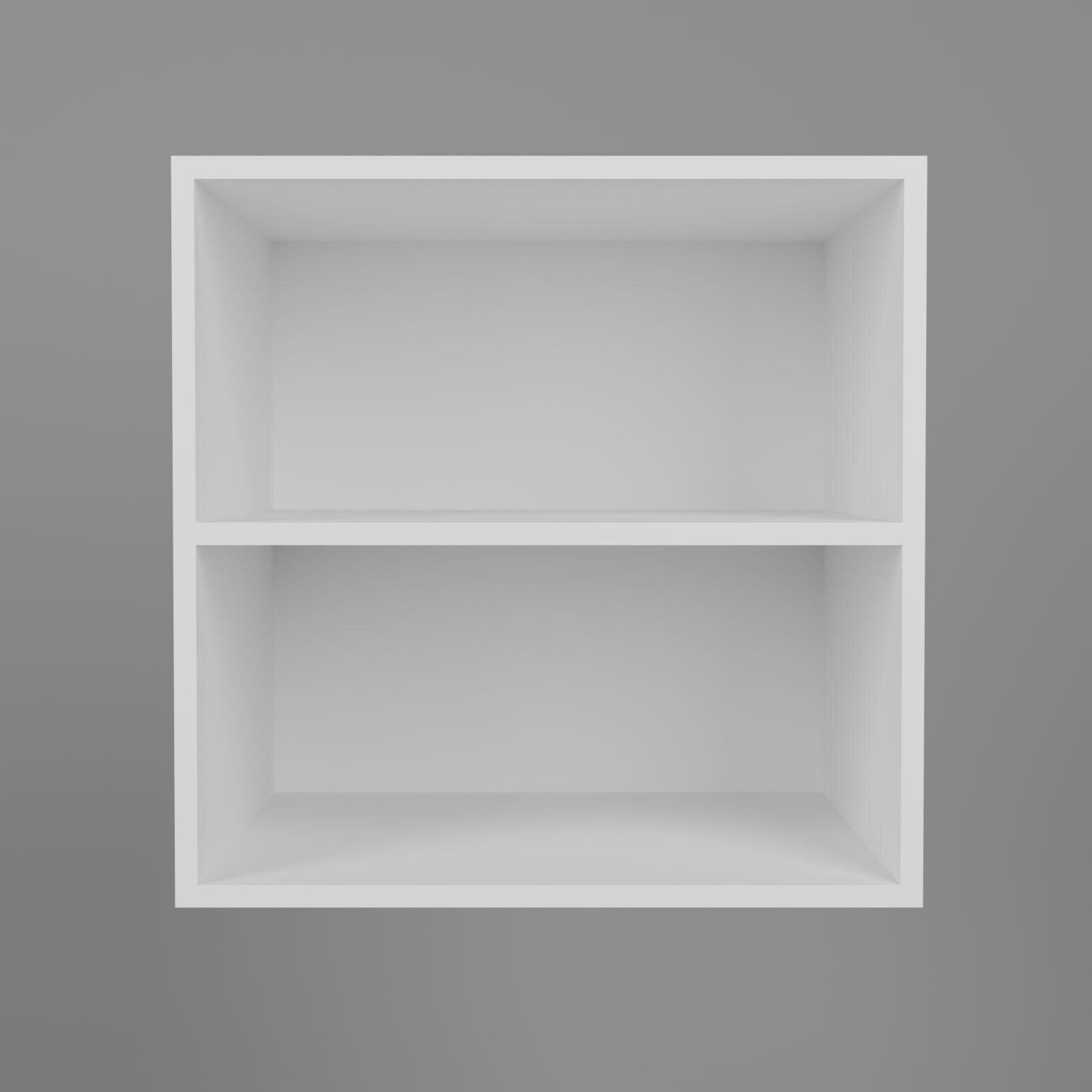 Montessori 2 Raflı Kitaplık Beyaz