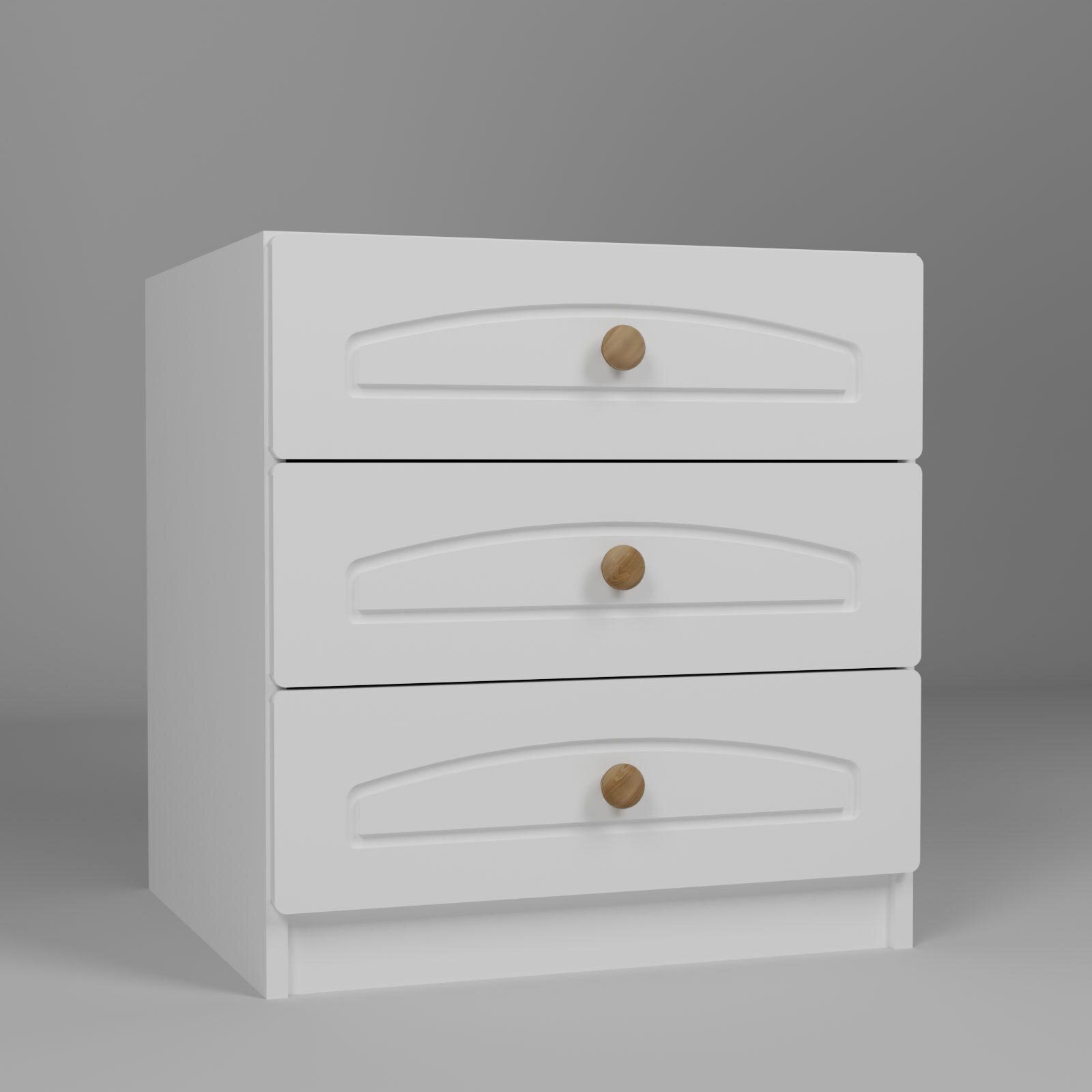 3 Çekmeceli Şifonyer Beyaz