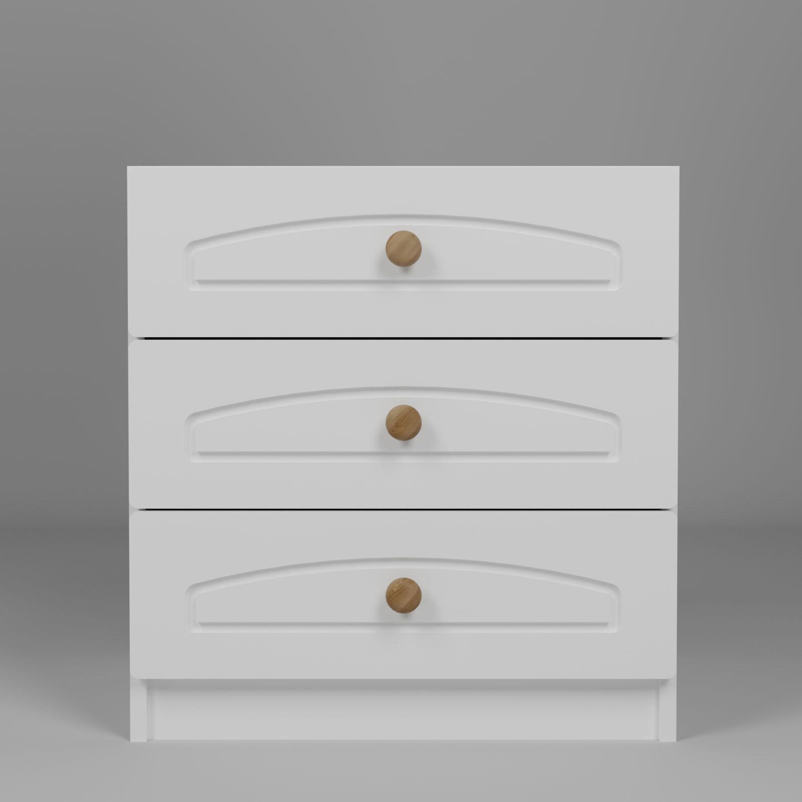 3 Çekmeceli Şifonyer Beyaz