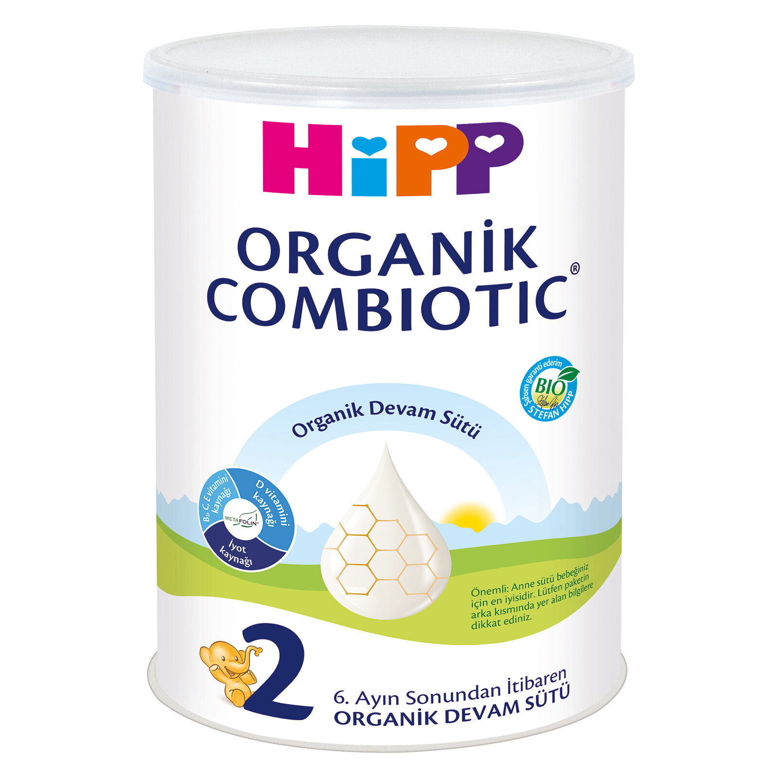 2 Organik Combiotic Devam Sütü 350 gr 6-12 Ay