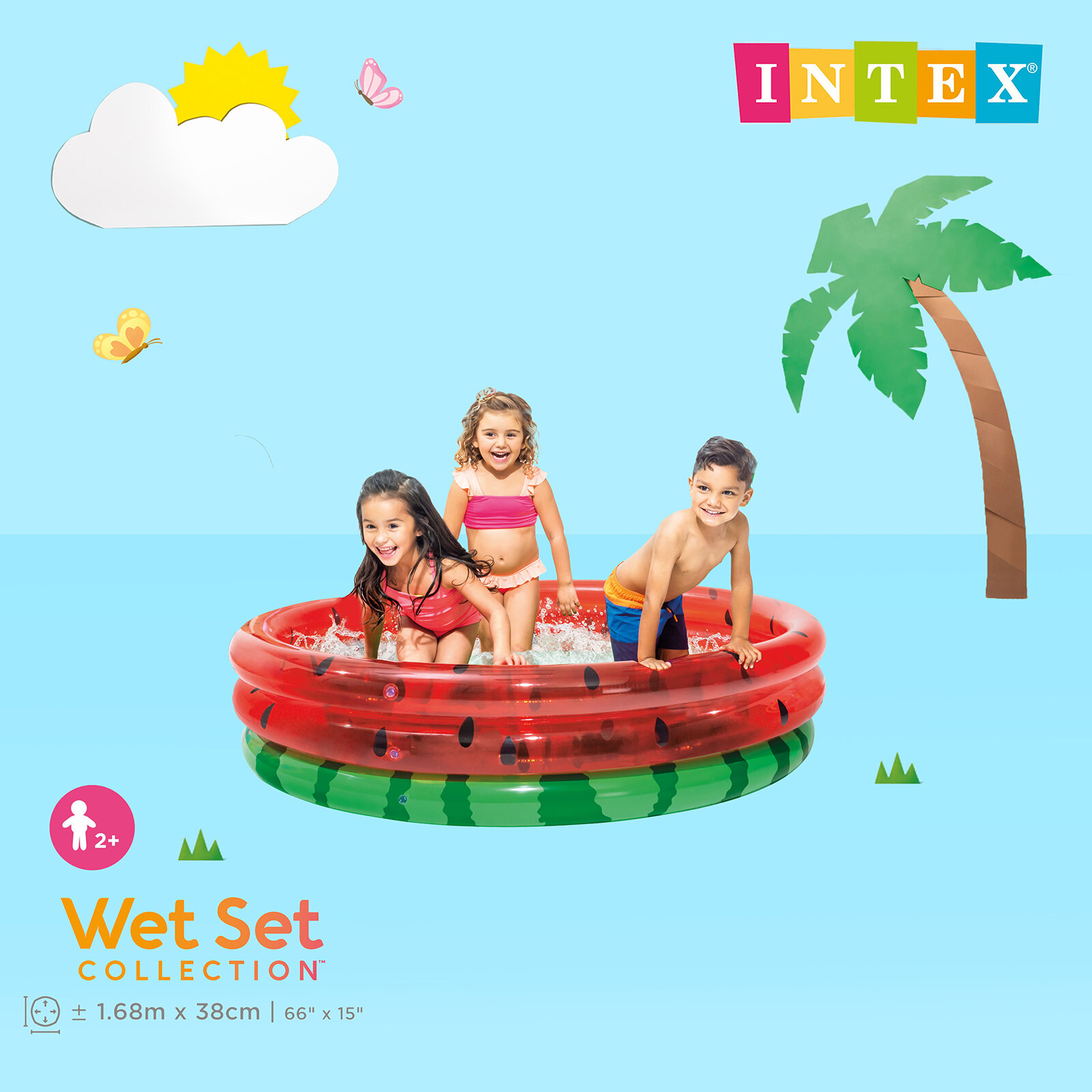 Karpuz Desenli Havuz 168x38 cm Karpuz Desenli Havuz 168x38 cm