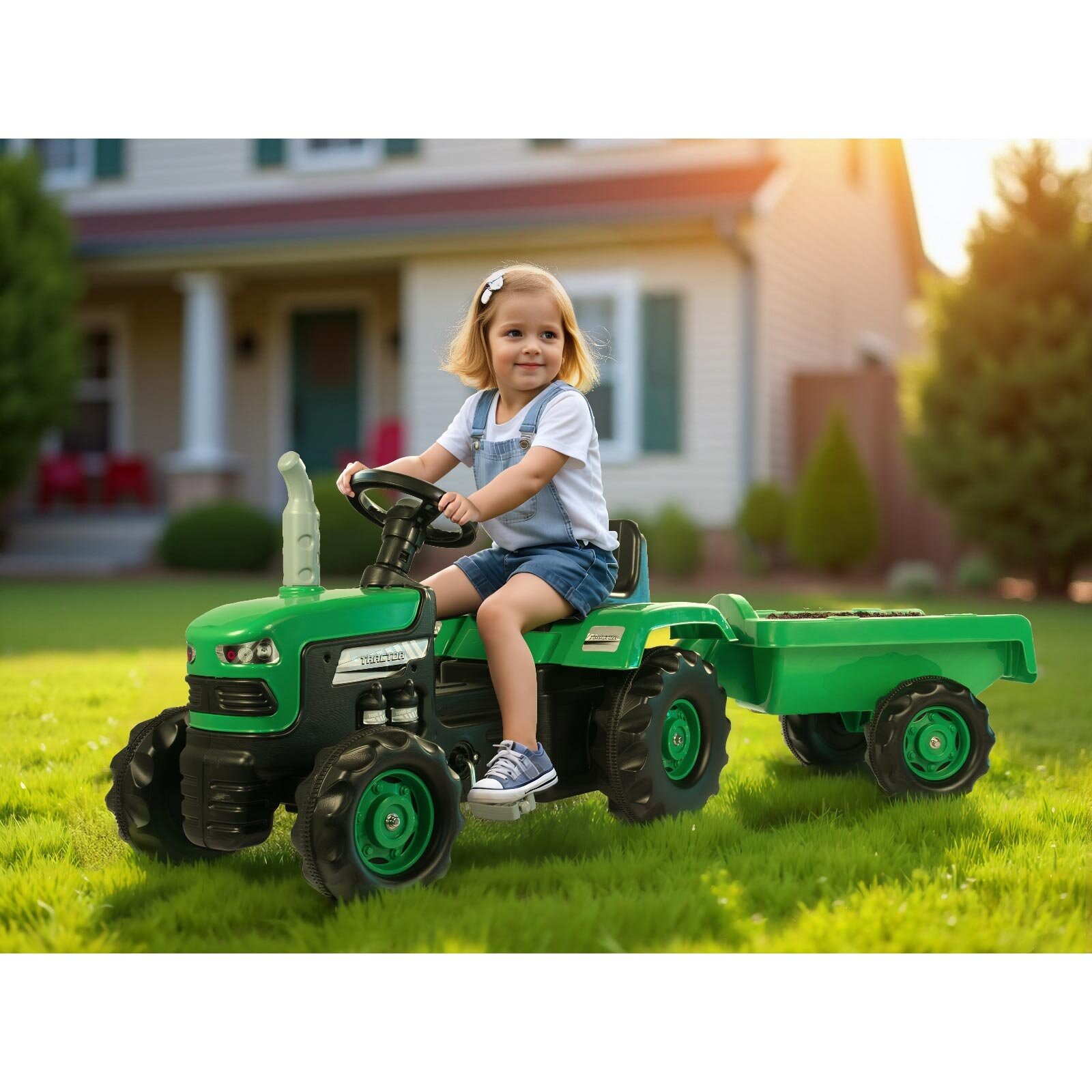 Römorklu Pedallı Traktör