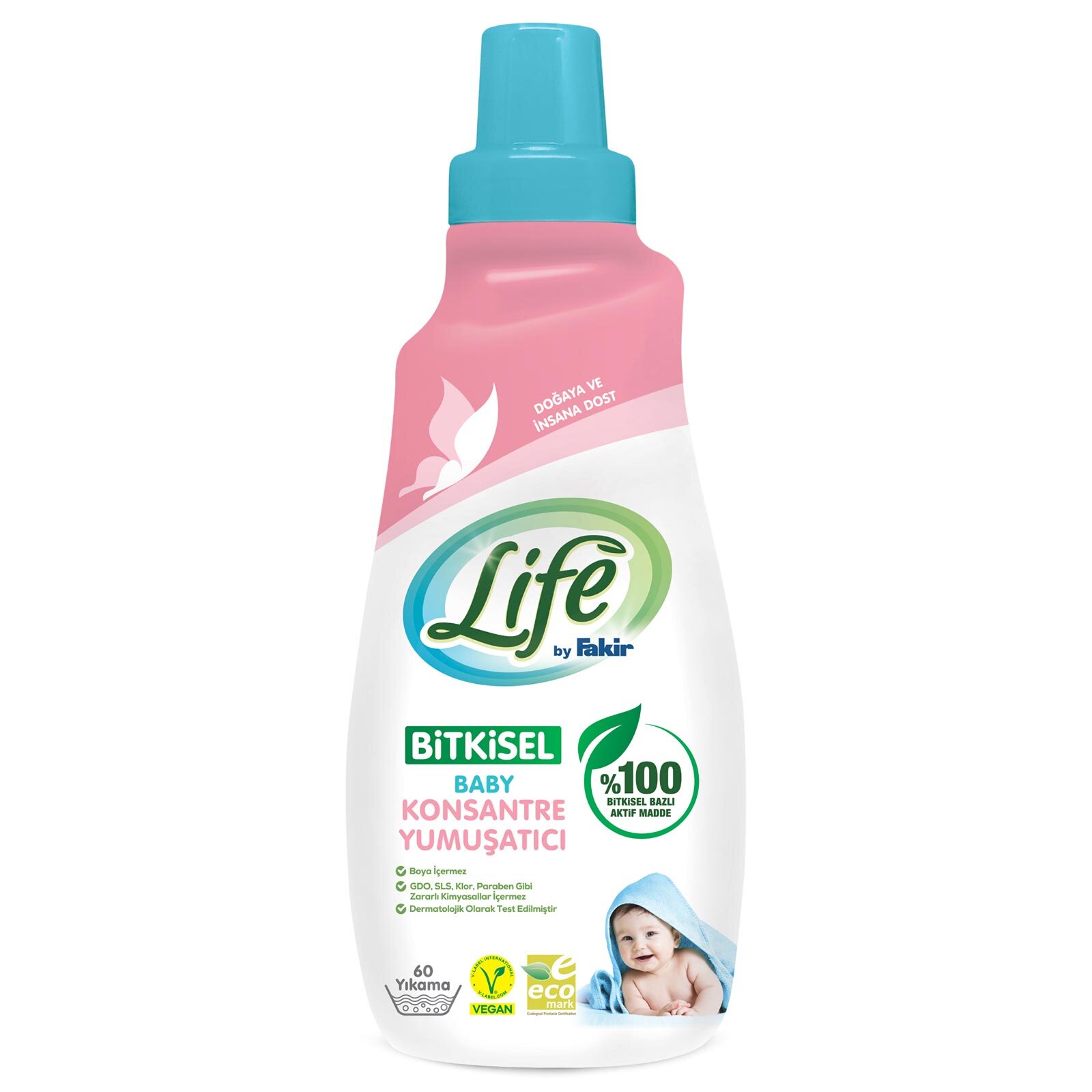 Life by Fakir Baby %100 Bitkisel Konsantre Yumuşatıcı 1500 ml (60 yıkama)