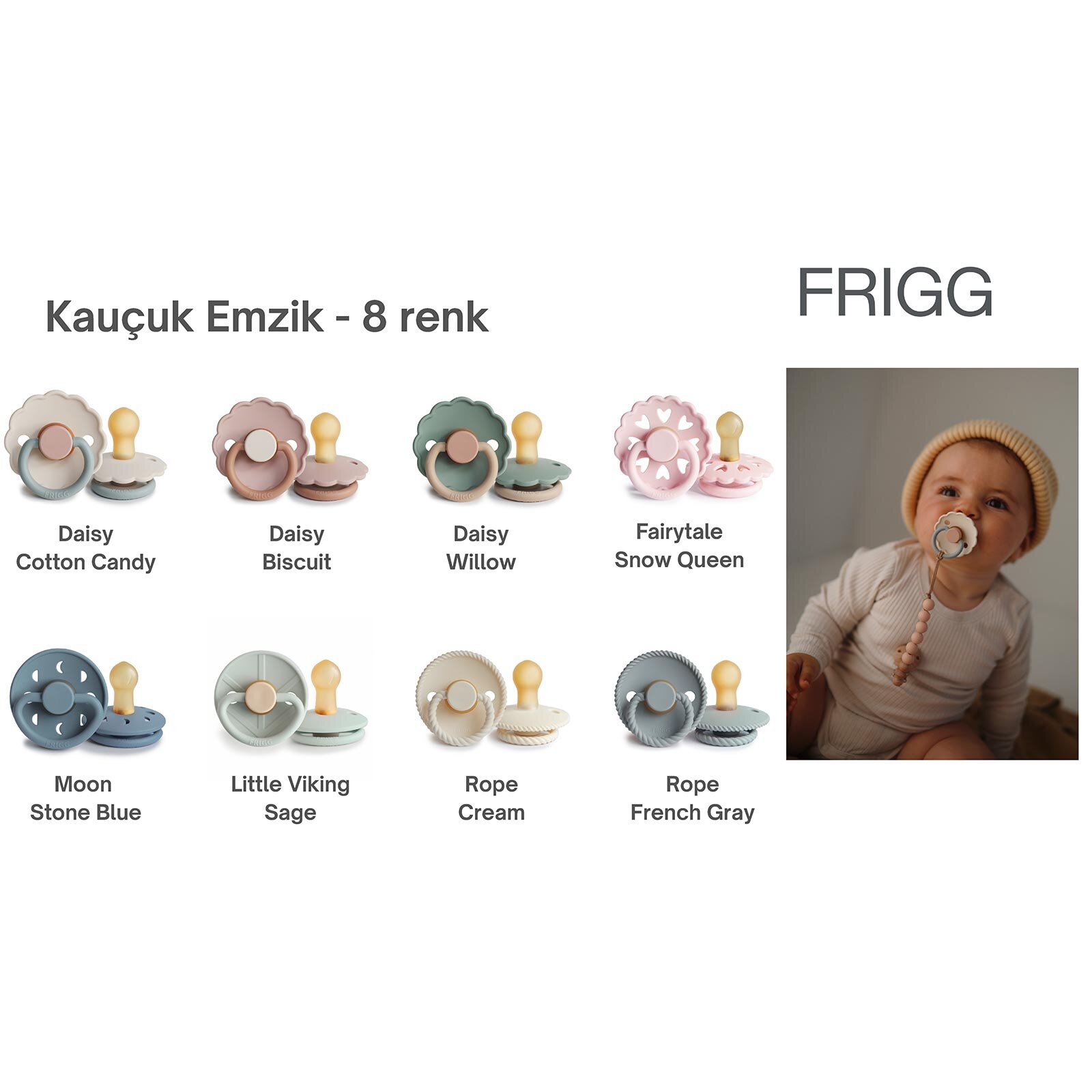 Daisy Kauçuk Emzik - Biscuit 0-6 Ay Daisy Kauçuk Emzik - Biscuit 0-6 Ay