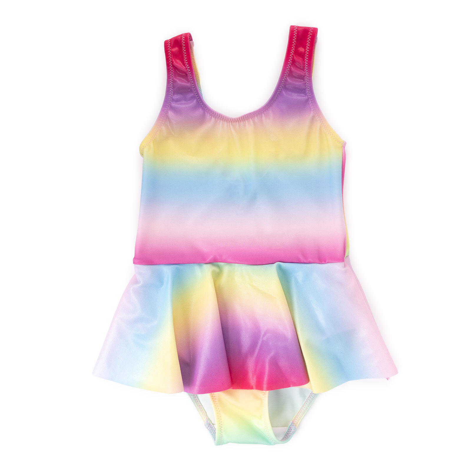 Degrade Desen Kum Varak Baskılı Kız Mayo Kız Bebek