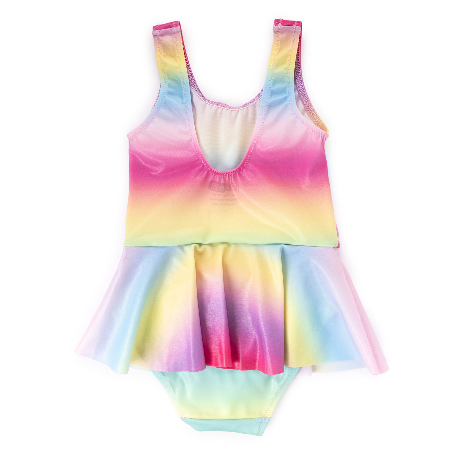 Degrade Desen Kum Varak Baskılı Kız Mayo Kız Bebek