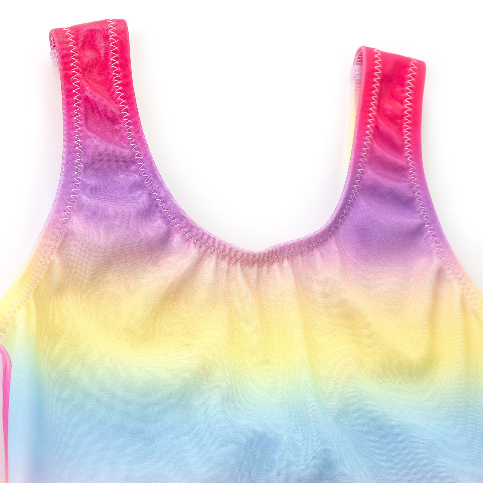 Degrade Desen Kum Varak Baskılı Kız Mayo Kız Bebek