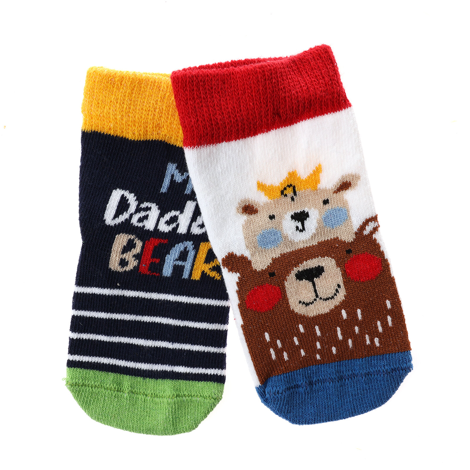Desenli 2li Soket Çorap Erkek Bebek