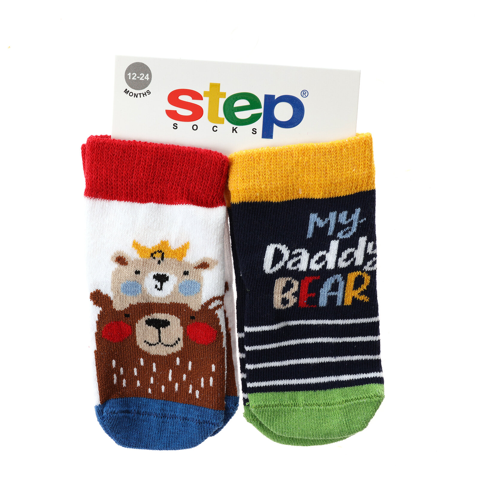 Desenli 2li Soket Çorap Erkek Bebek
