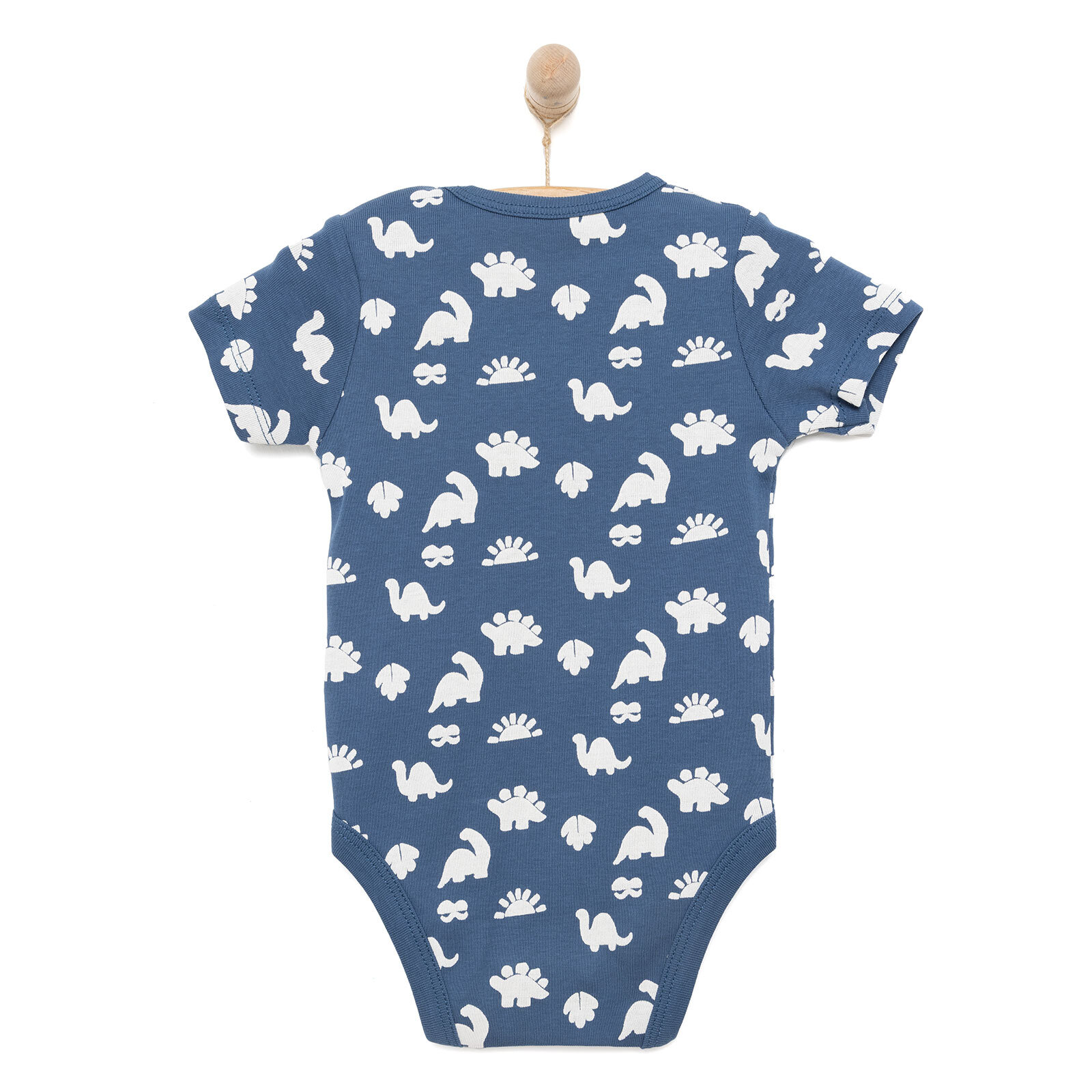 Desenli Kısa Kol Body Erkek Bebek