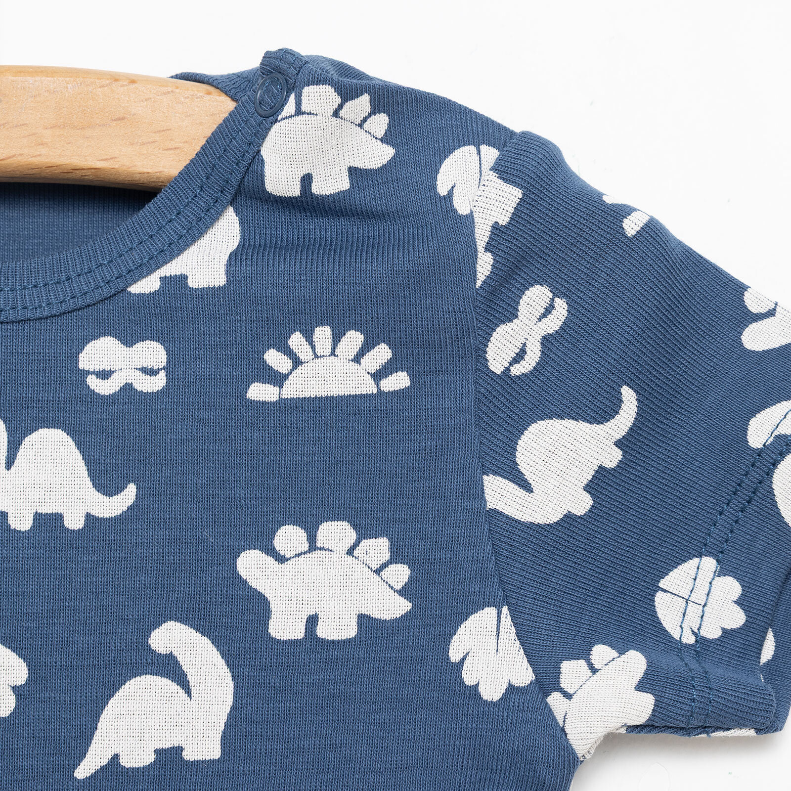 Desenli Kısa Kol Body Erkek Bebek