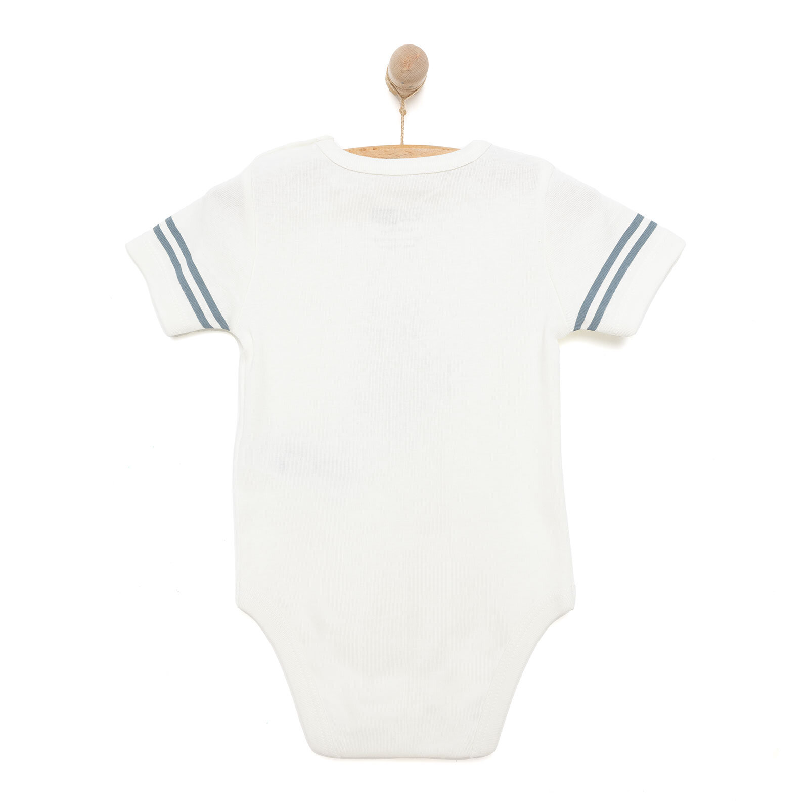 Desenli Kısa Kol Body Erkek Bebek