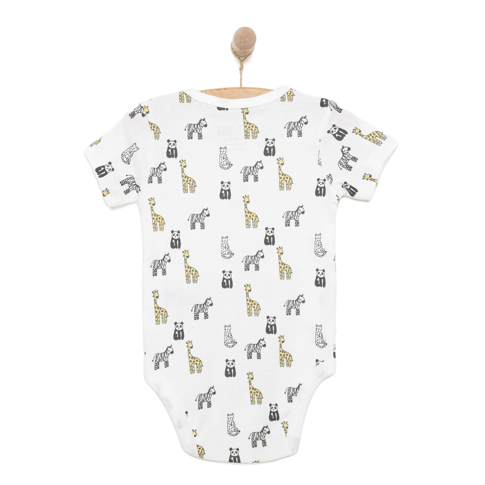 Desenli Kısa Kol Body Unisex