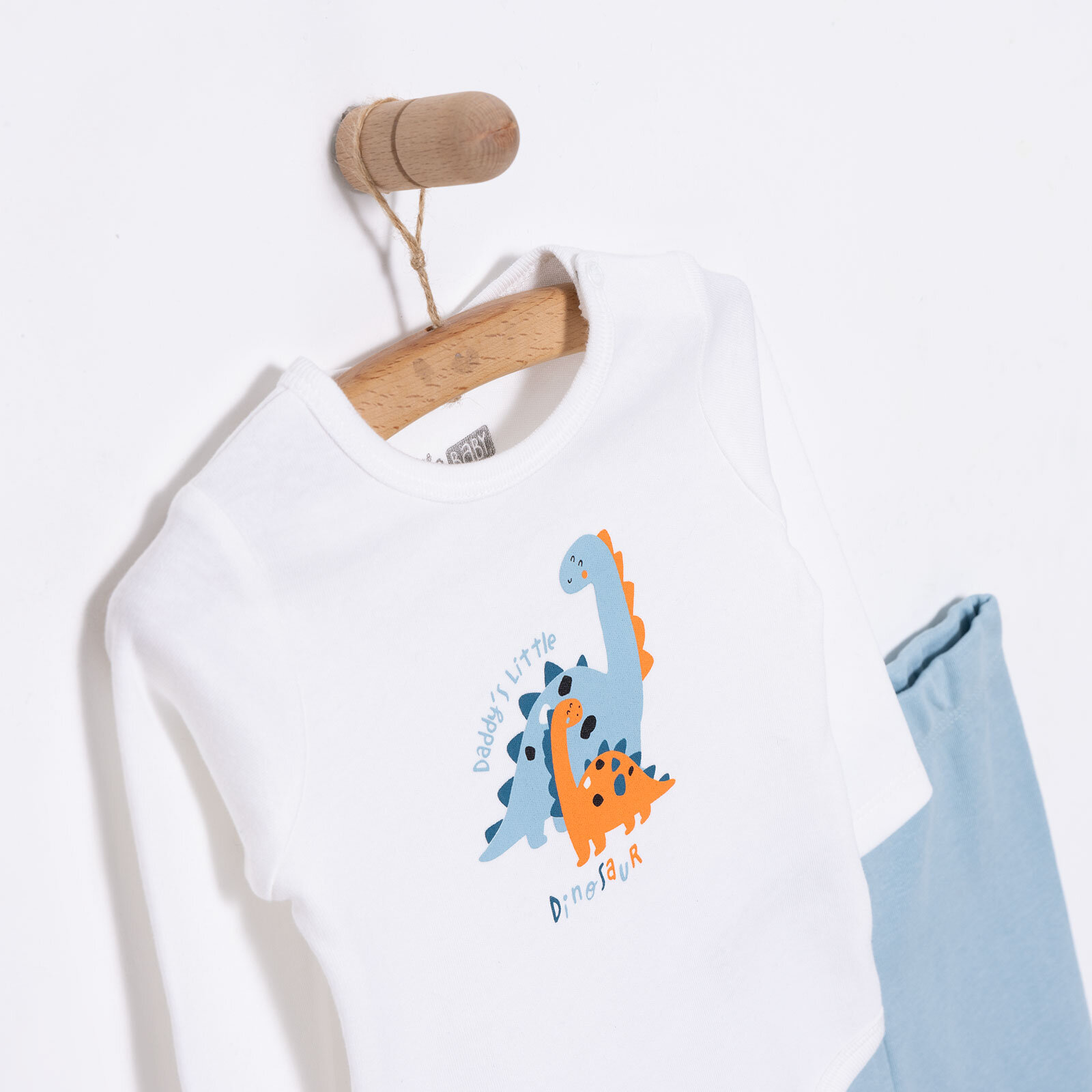 Dinazor Baskılı Yenidoğan Erkek Body-Patikli Alt Erkek Bebek