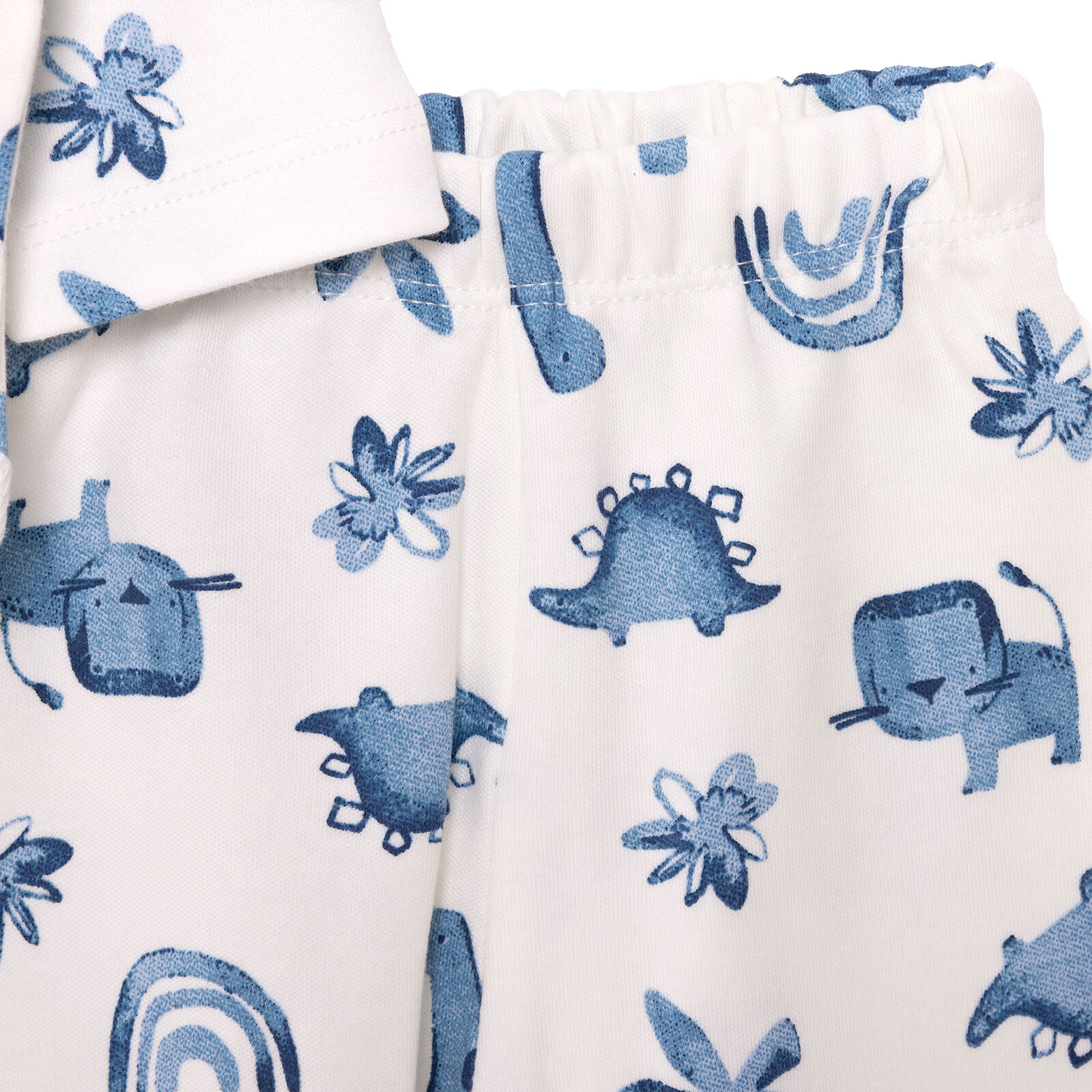 Dinazor Baskılı Yenidoğan Erkek Body-Patikli Alt-Şapka Erkek Bebek