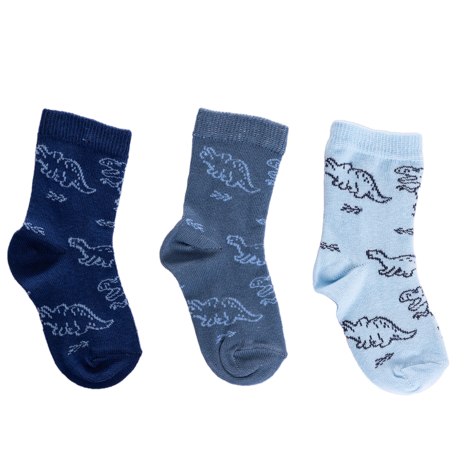 Dinozor Desenli Erkek 3lü Soket Çorap Erkek Bebek Dinozor Desenli Erkek 3lü Soket Çorap Erkek Bebek