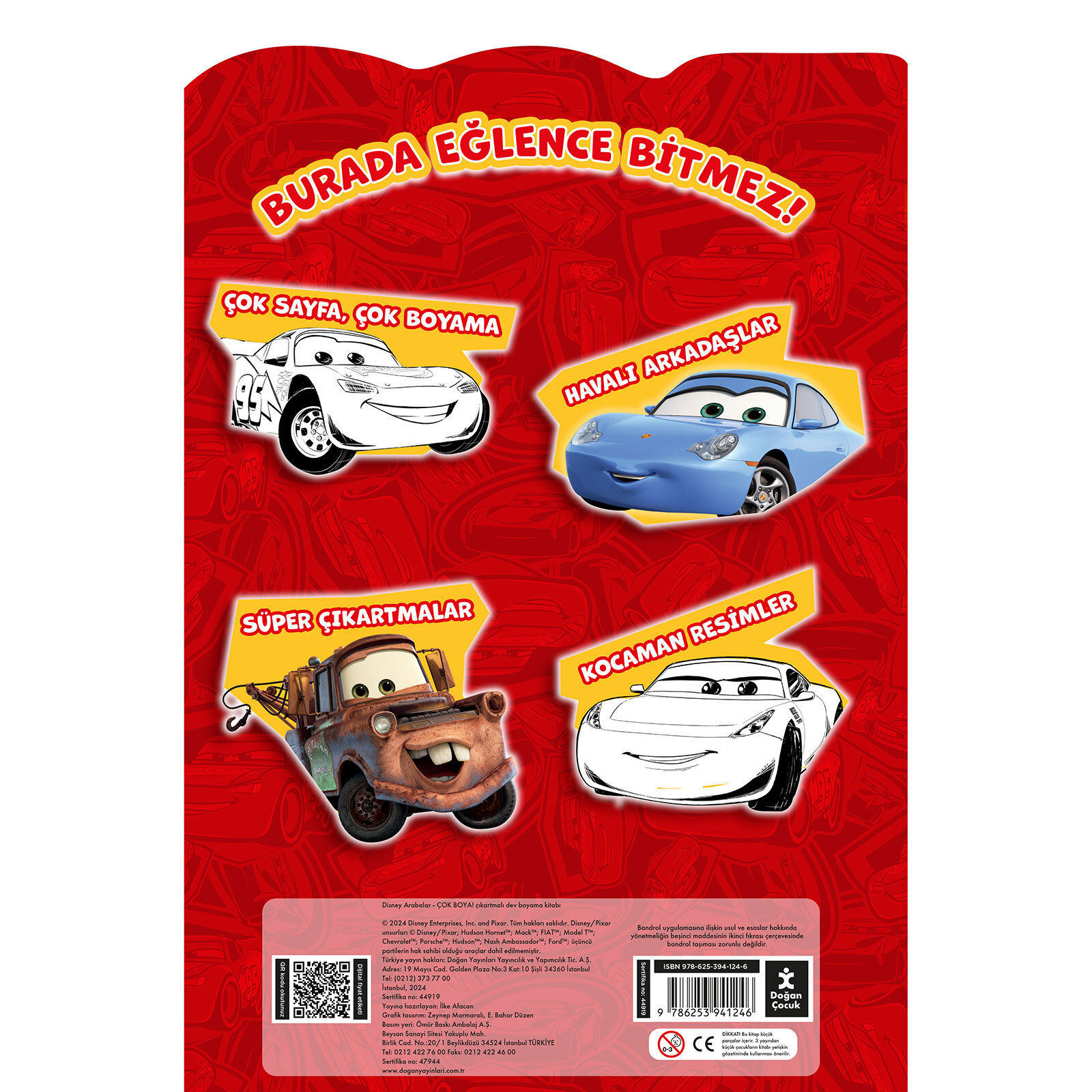 DISNEY ARABALAR ÇOK BOYA ÇIKARTMALI DEV DISNEY ARABALAR ÇOK BOYA ÇIKARTMALI DEV