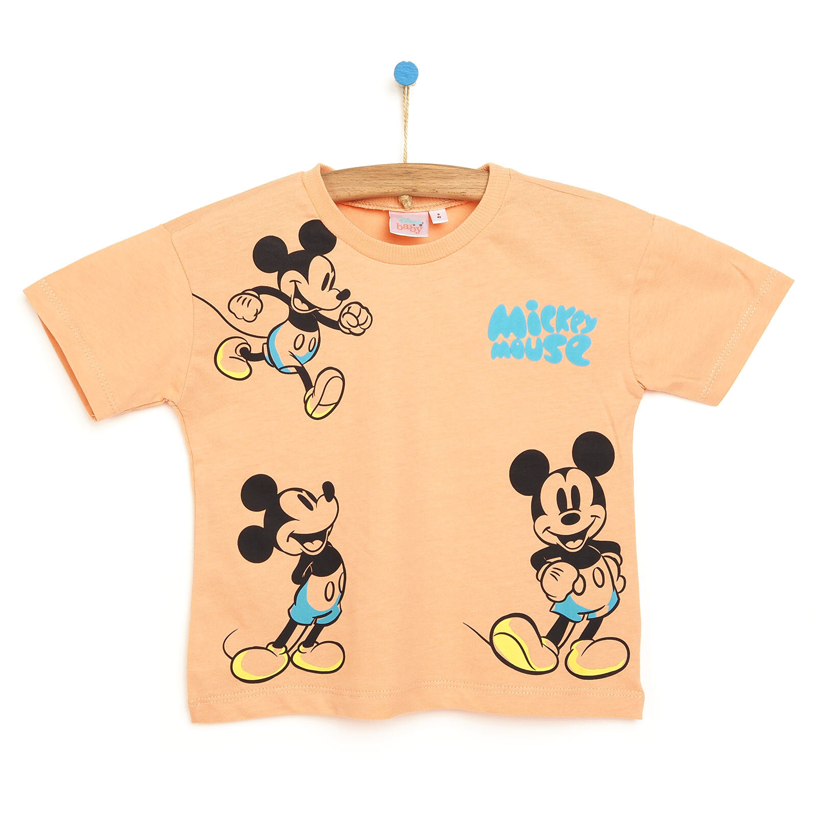 Maceraya Devam Mickey Mouse Lisanslı Erkek Bebek Tshirt