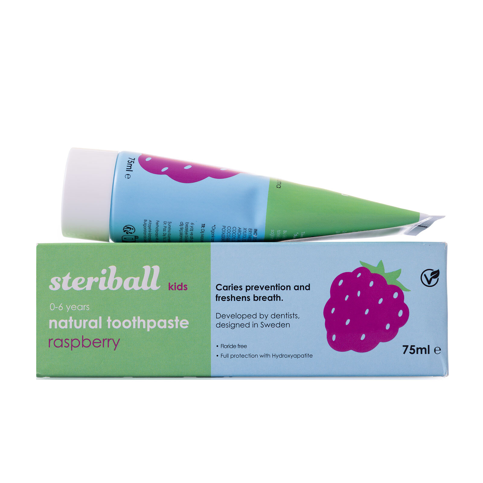 Doğal Diş Macunu 0-6 Yaş - Ahududu Doğal Diş Macunu 0-6 Yaş - Ahududu