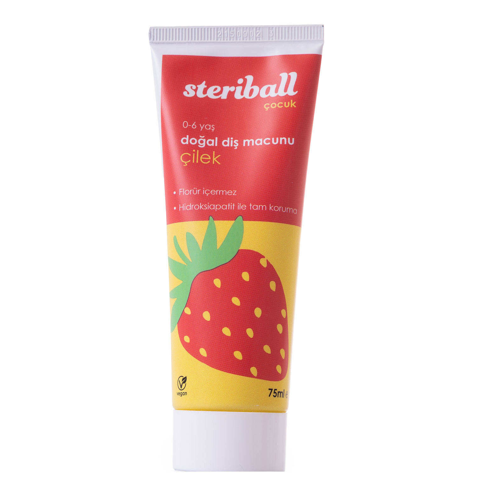 Doğal Diş Macunu 0-6 Yaş - Çilek Doğal Diş Macunu 0-6 Yaş - Çilek