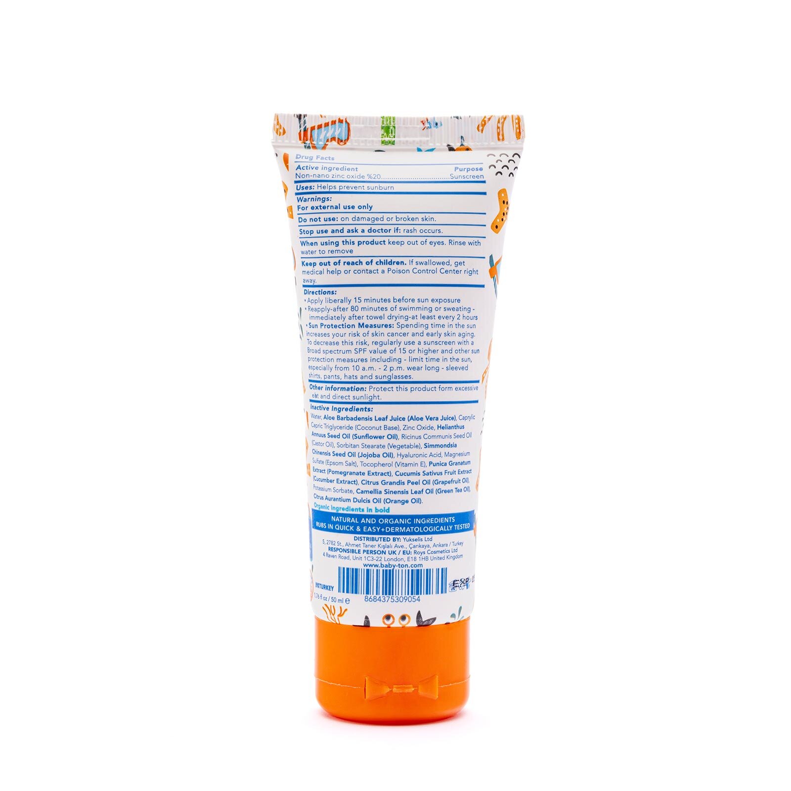 Doğal Günlük Güneş Koruyucu Krem 30 SPF 50 ml