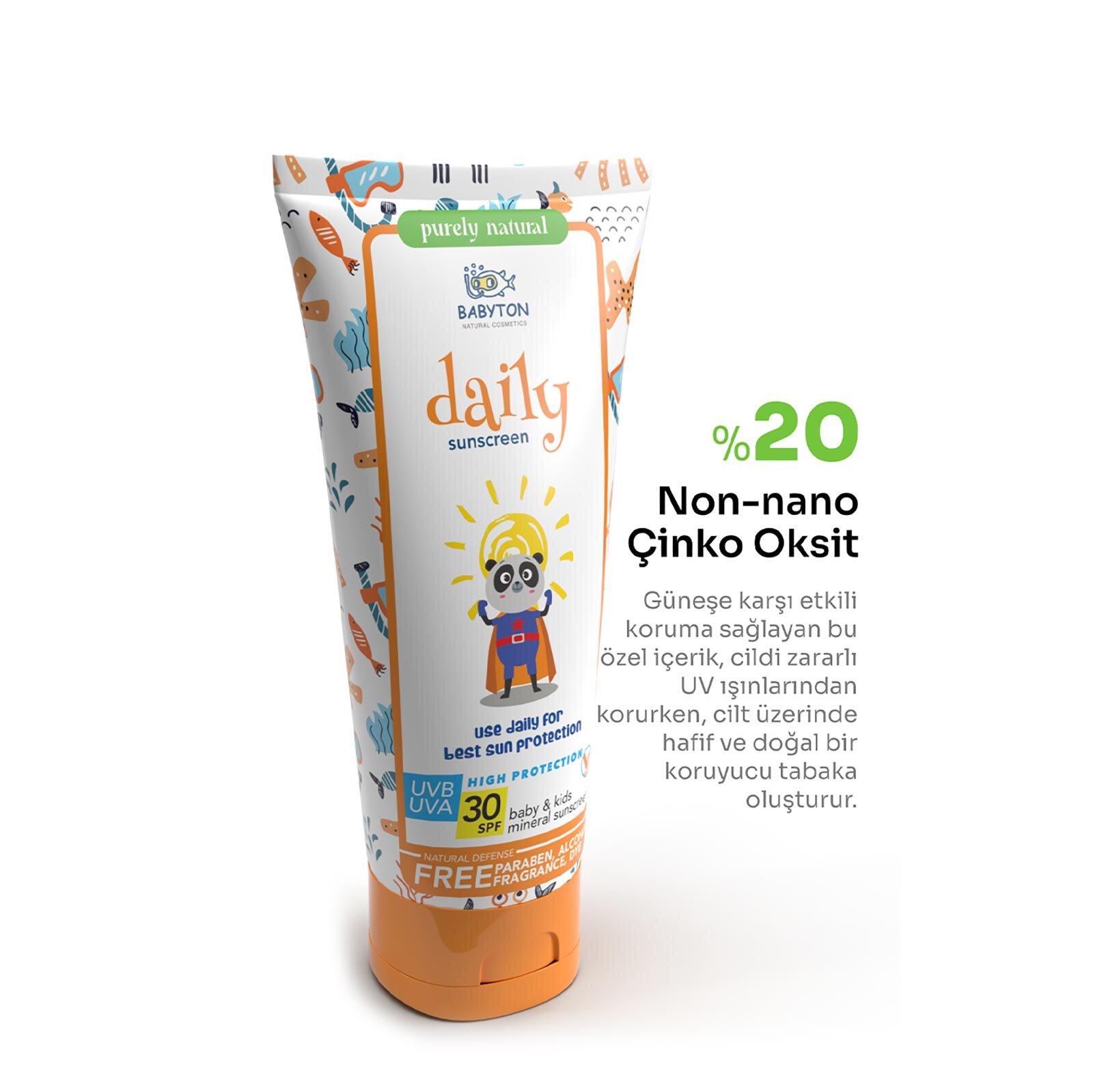 Doğal Günlük Güneş Koruyucu Krem 30 SPF 50 ml