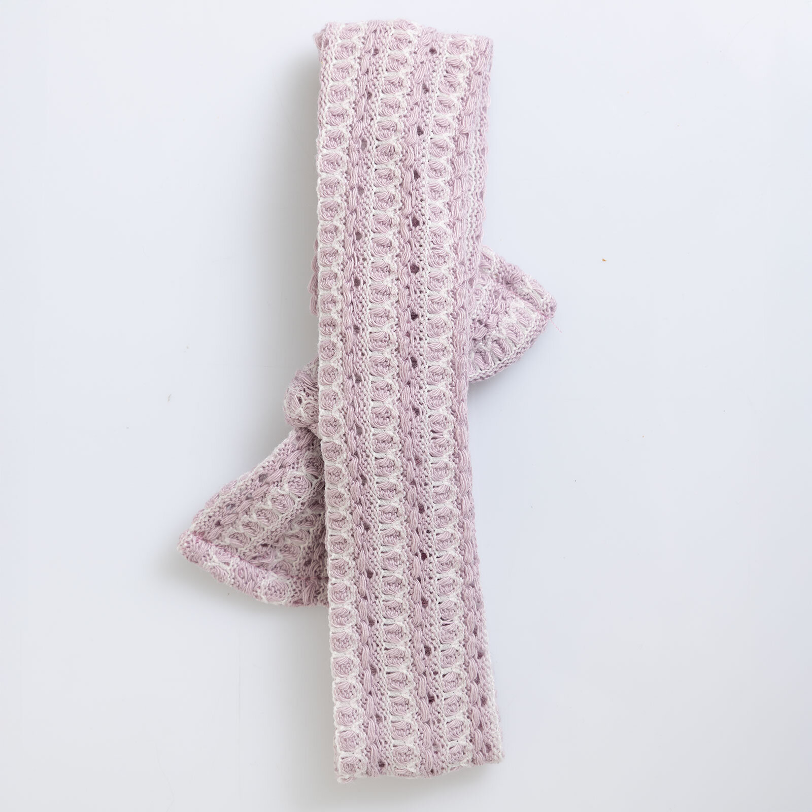 Dokulu Örme Kumaş Bağlamalı  Kız Saç Bandı Kız Bebek