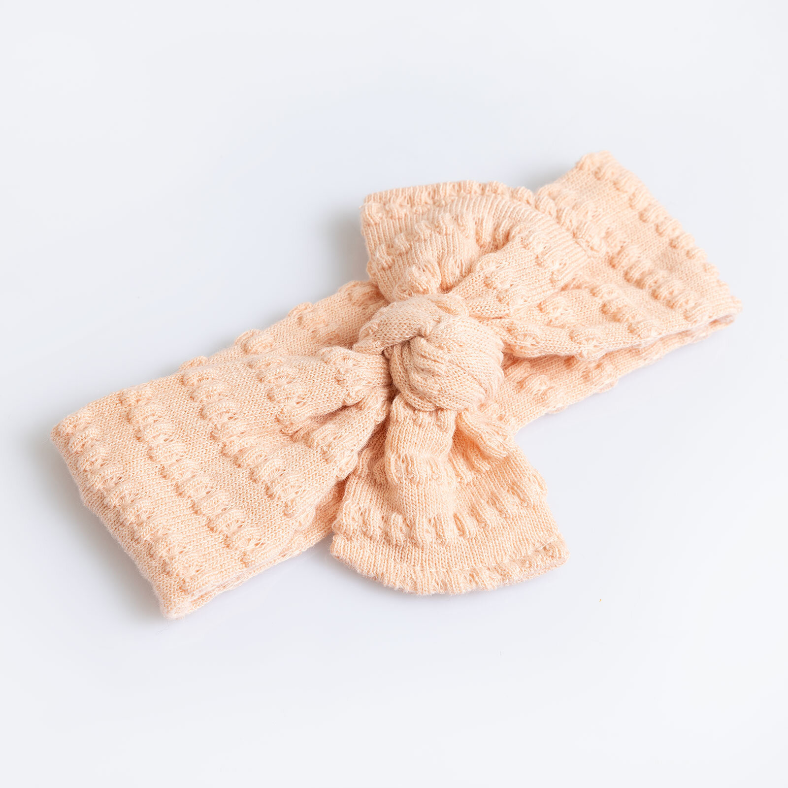 Dokulu Örme Kumaş Bağlamalı Kız Saç Bandı Kız Bebek Dokulu Örme Kumaş Bağlamalı Kız Saç Bandı Kız Bebek