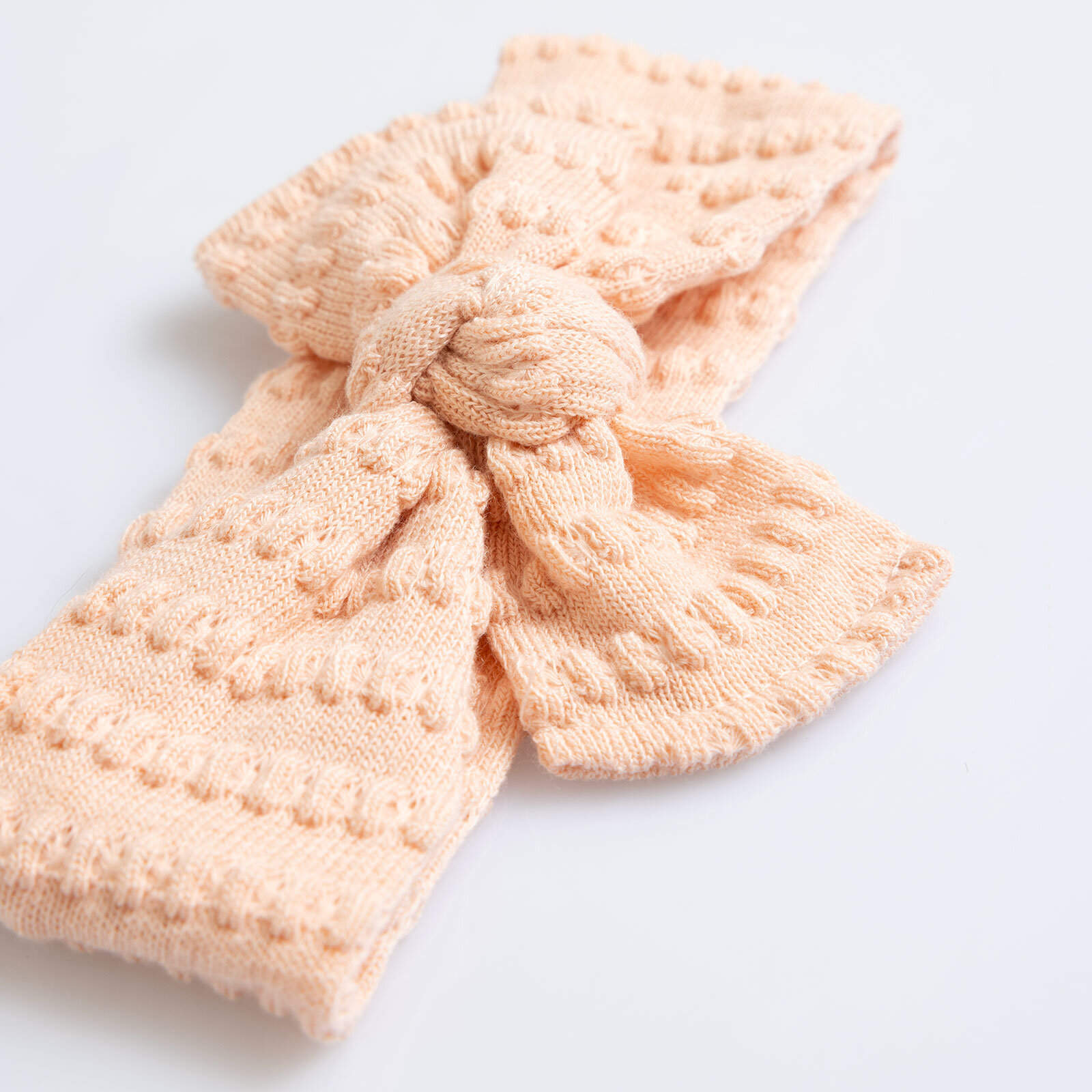 Dokulu Örme Kumaş Bağlamalı Kız Saç Bandı Kız Bebek Dokulu Örme Kumaş Bağlamalı Kız Saç Bandı Kız Bebek