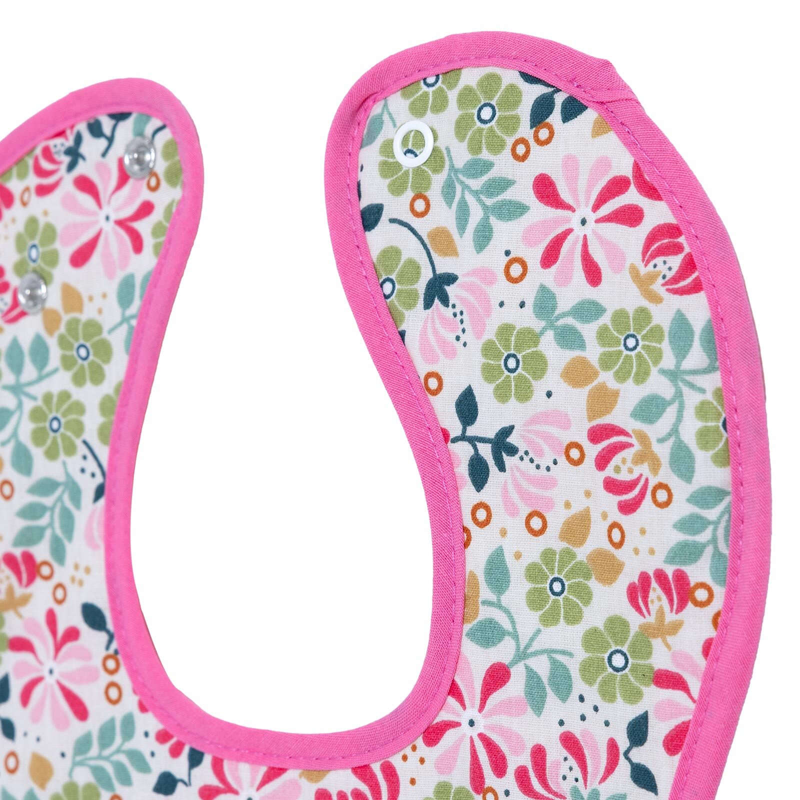 Dokuma Kumaş Arkası Havlulu Mama Önlük - Çiçek