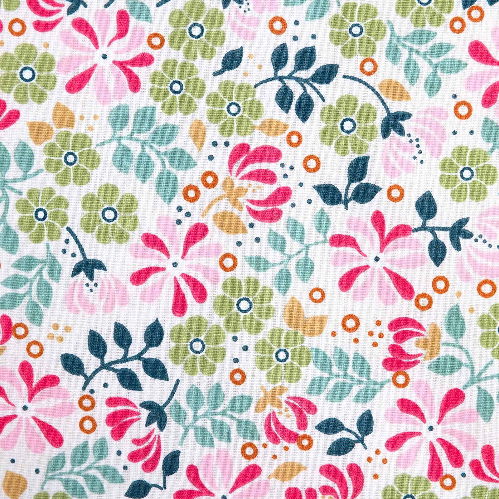 Dokuma Kumaş Arkası Havlulu Mama Önlük - Çiçek