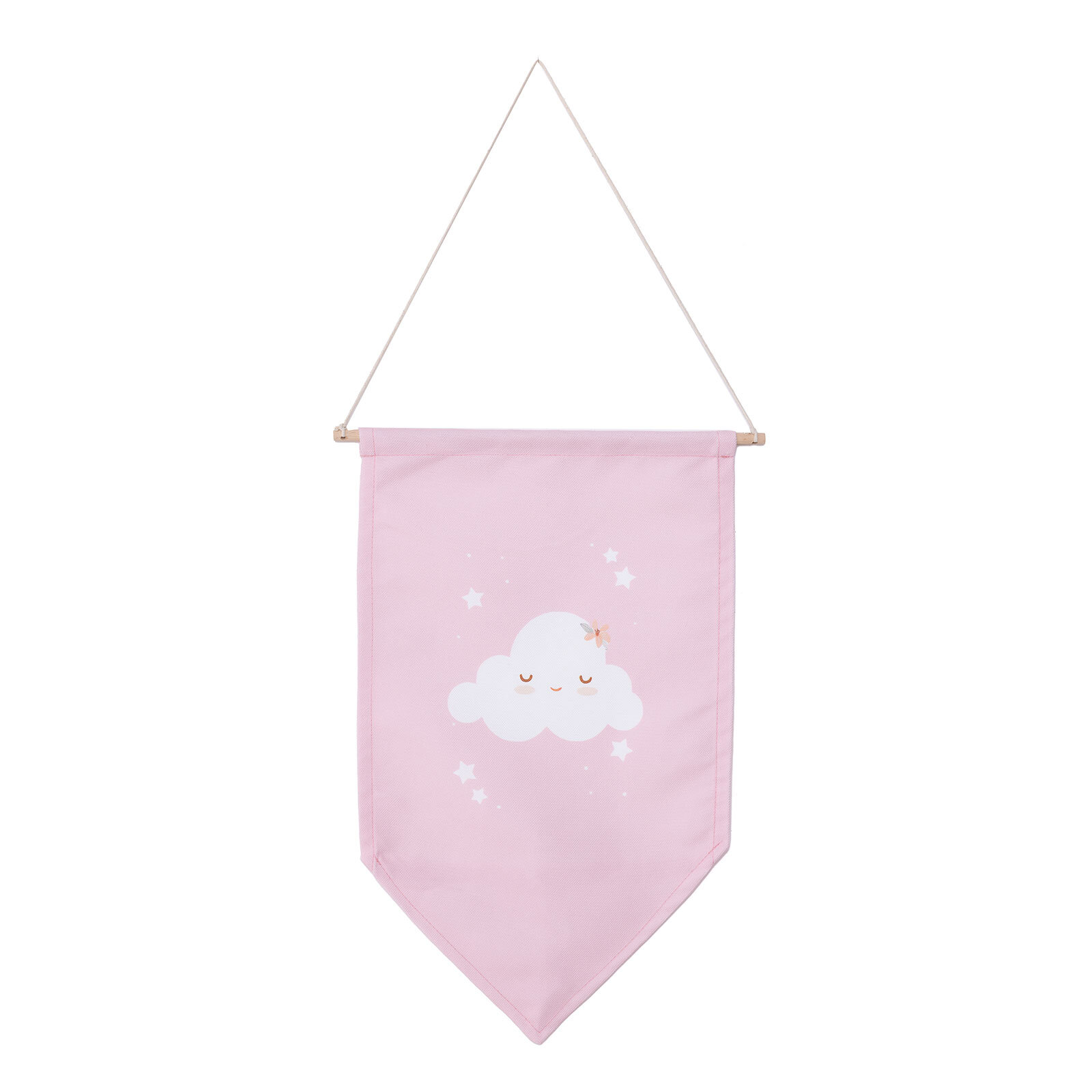 Bebek Odası Duvar Flama Pembe