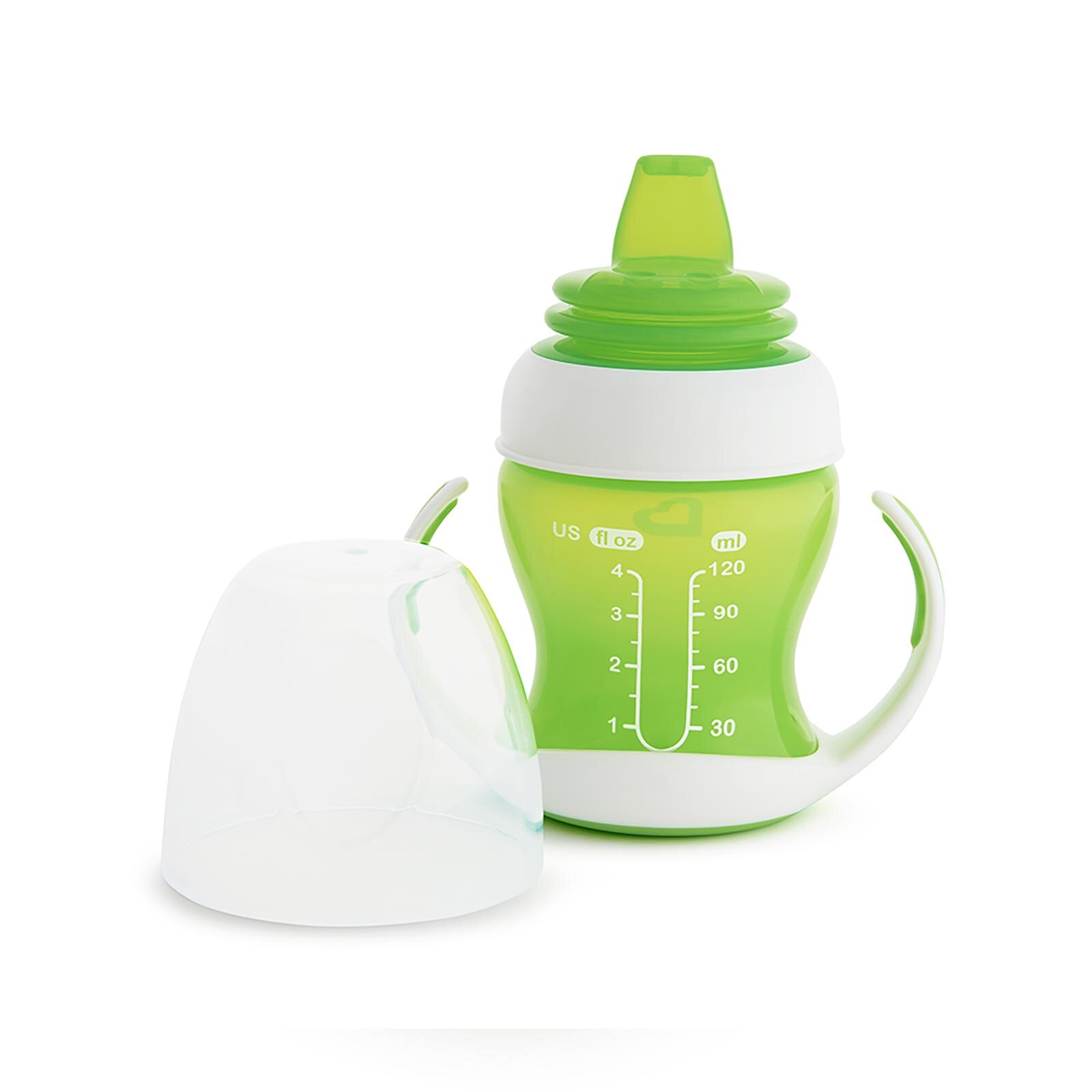 Duyarlı Geçiş Bardağı 4 Ay+ 118 ml Sızdırmaz & Ergonomik Kulplu Yeşil
