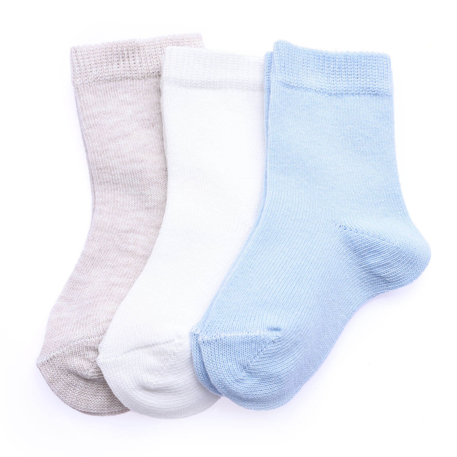 Düz 3lü Soket Çorap Erkek Bebek