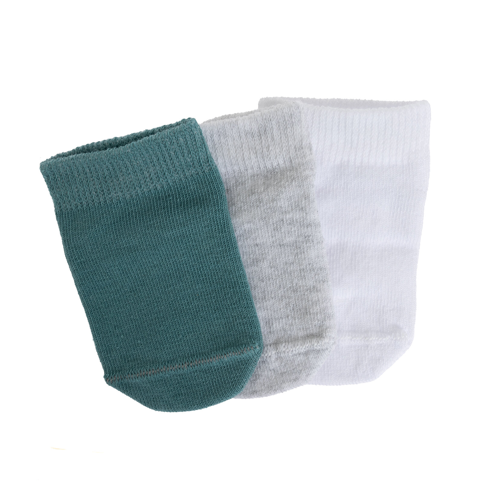 Düz Renkli Erkek 3'lü Bilek Çorap Erkek Bebek