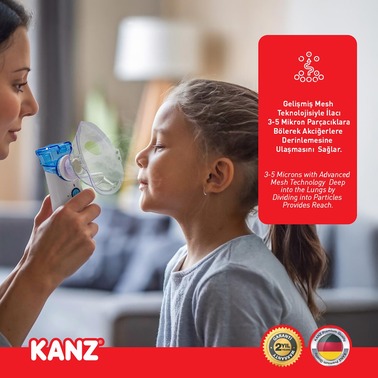 Taşınabilir Mesh Nebulizatör