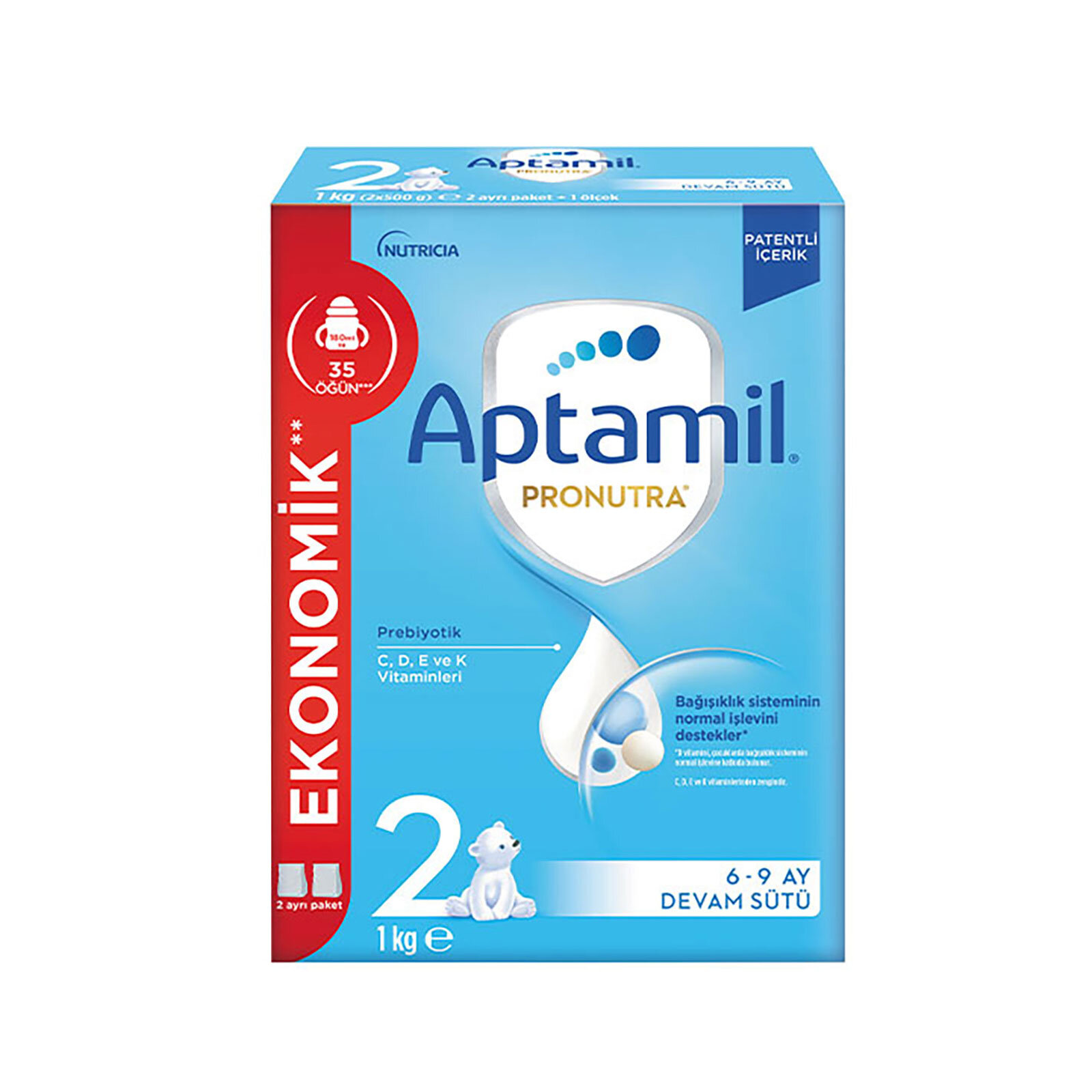 2 Devam Sütü 1000 gr 6-9 Ay