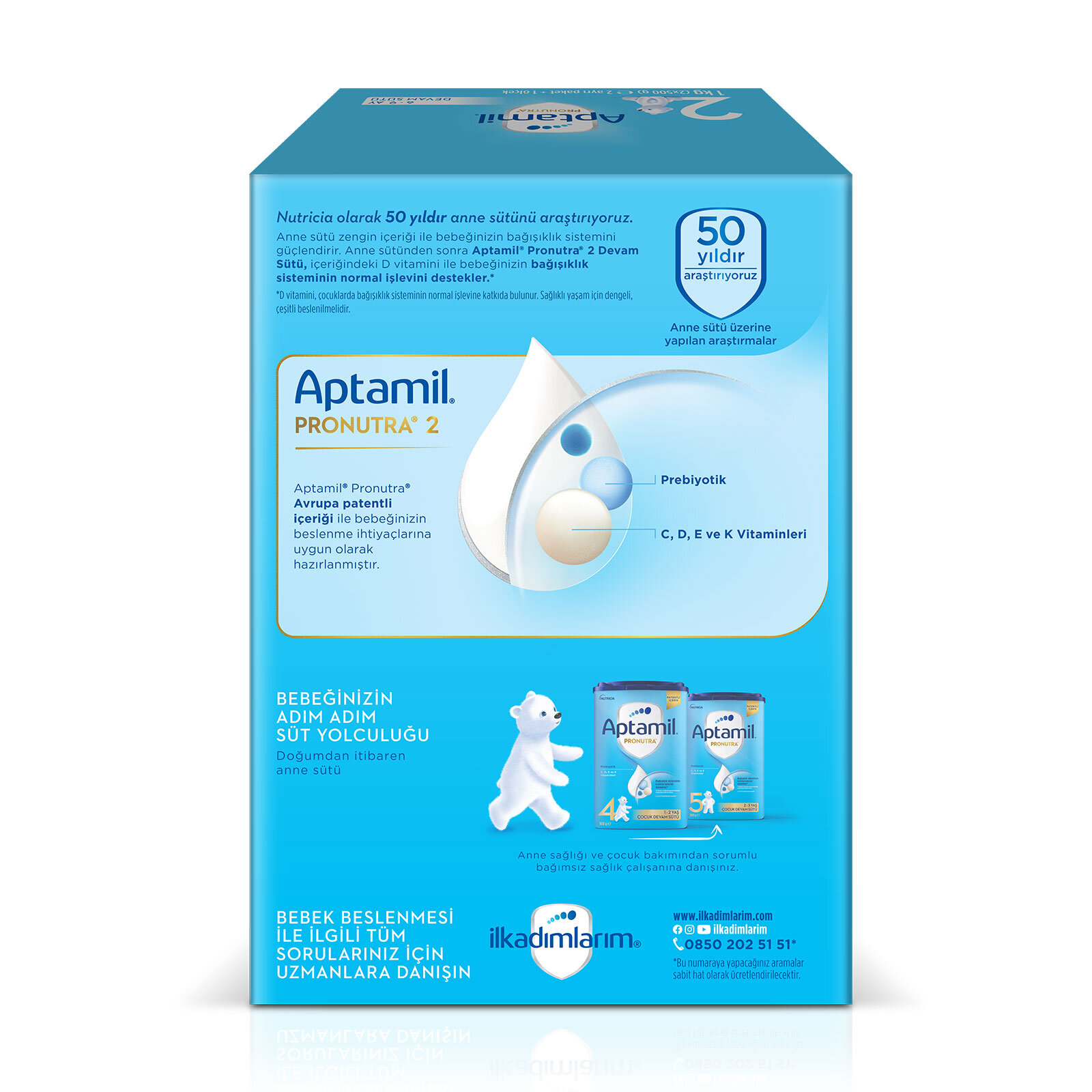 2 Devam Sütü 1000 gr 6-9 Ay