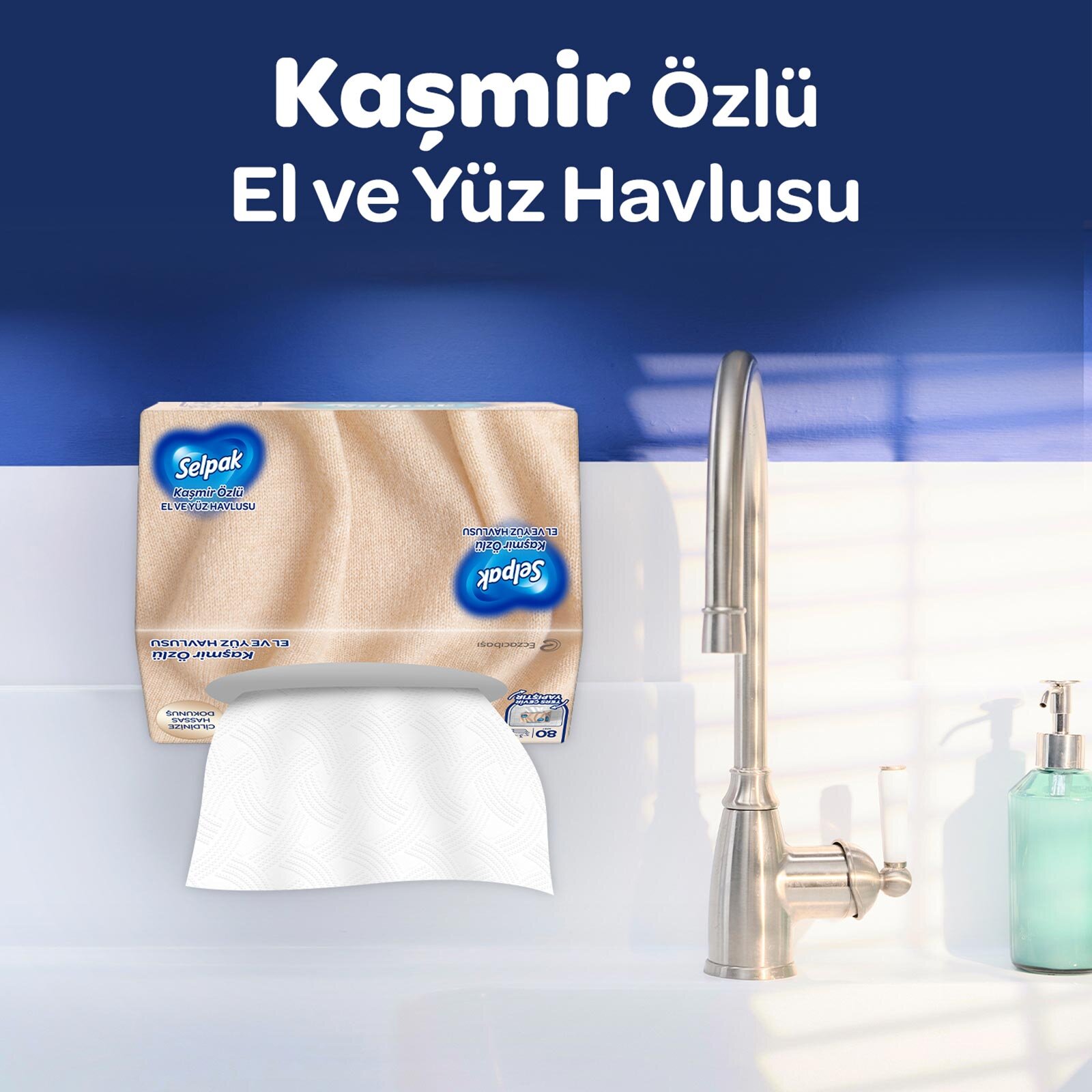 El Yüz Havlusu Kaşmir Özlü 80 Adet