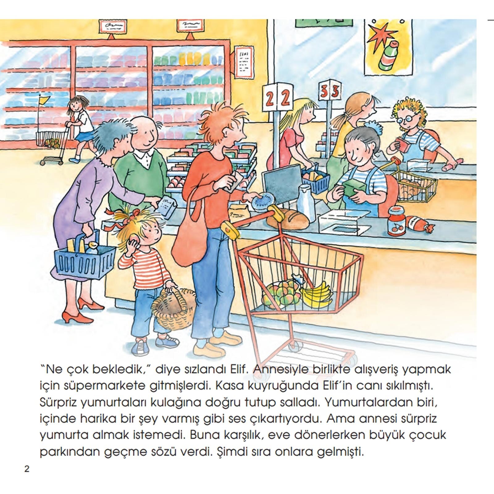 Elif Annesine Yardım Ediyor