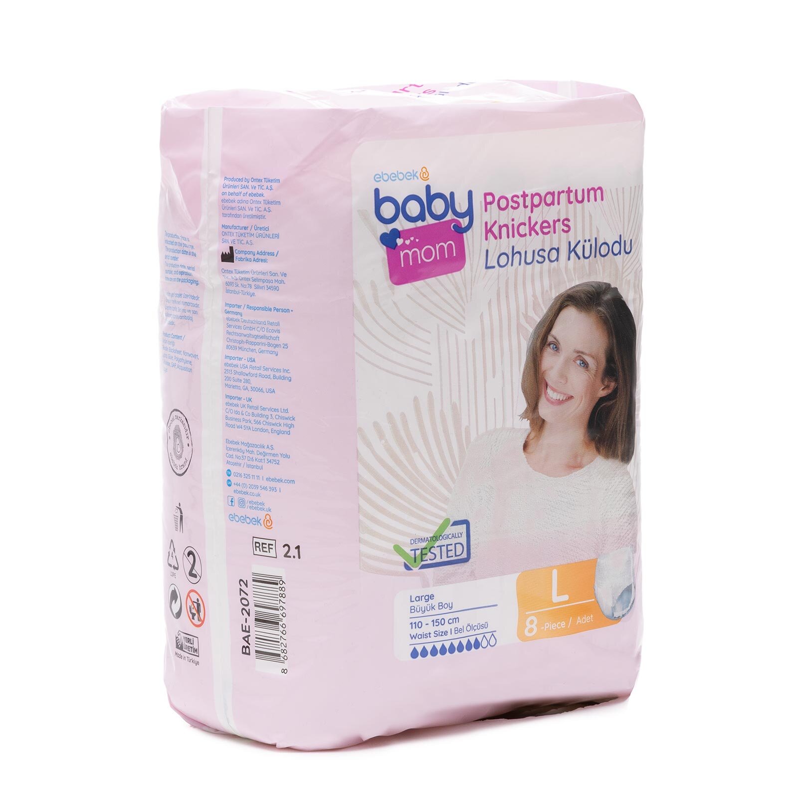 Emici Külot Büyük Large 8 Adet