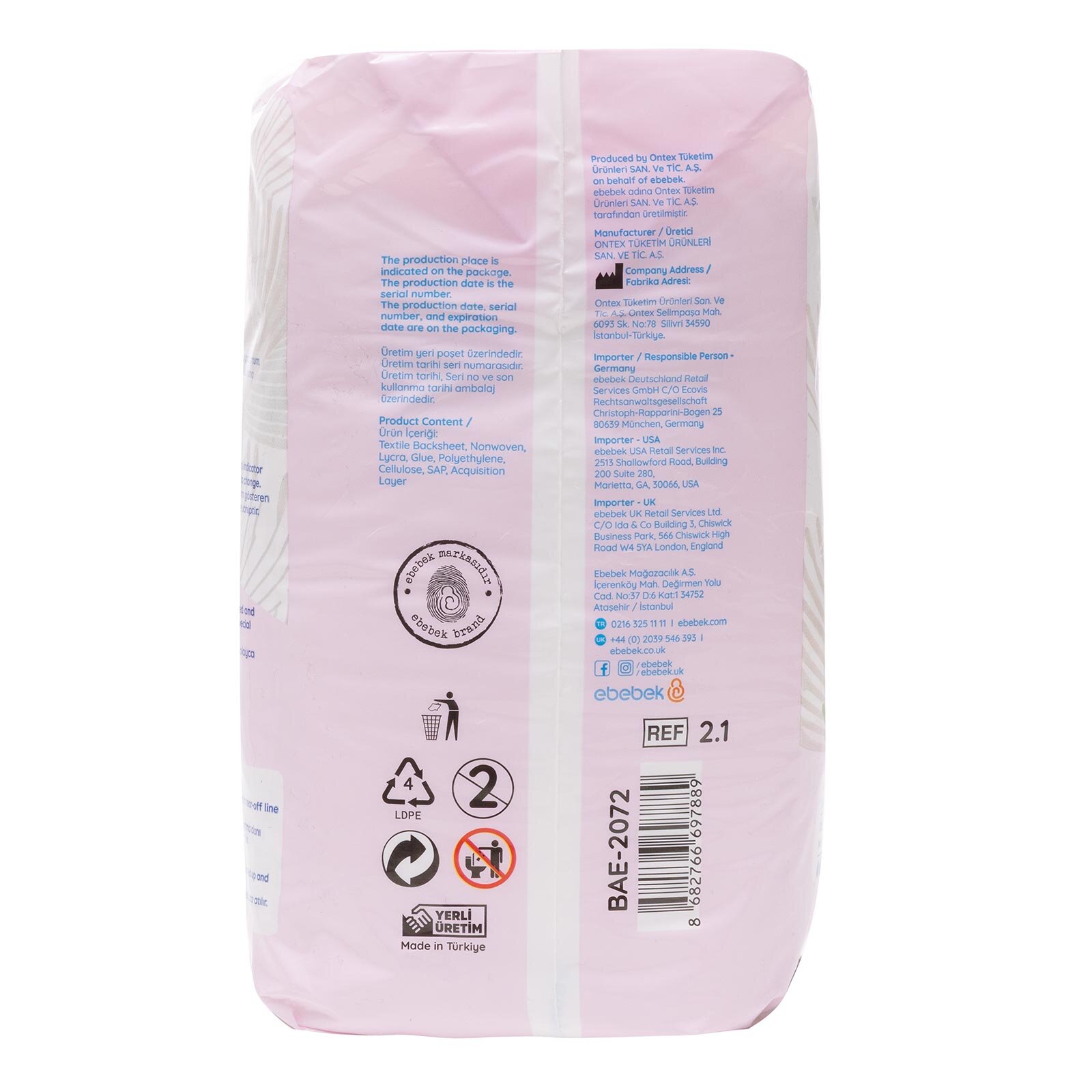 Emici Külot Büyük Large 8 Adet