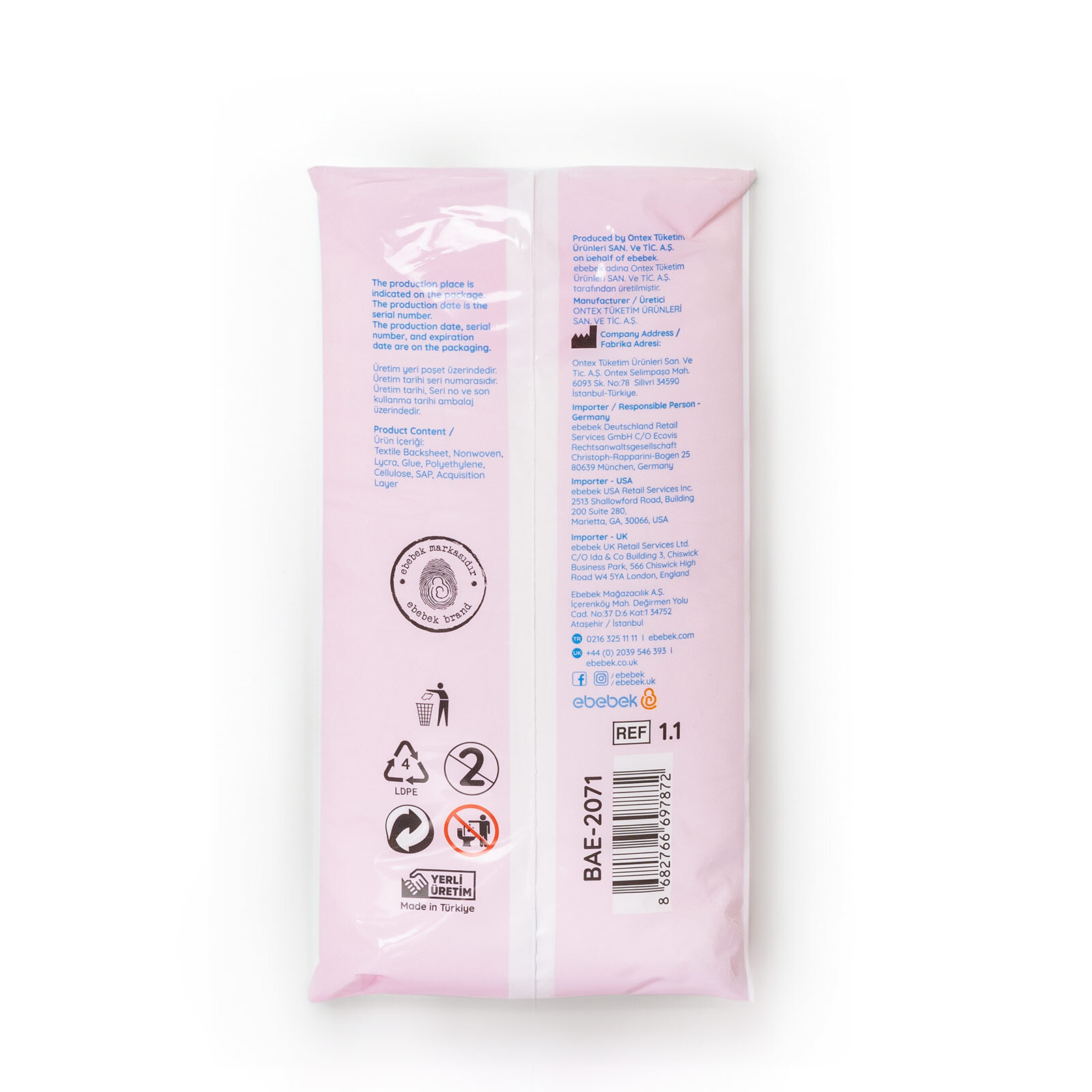 Emici Külot Orta Medium 9 Adet