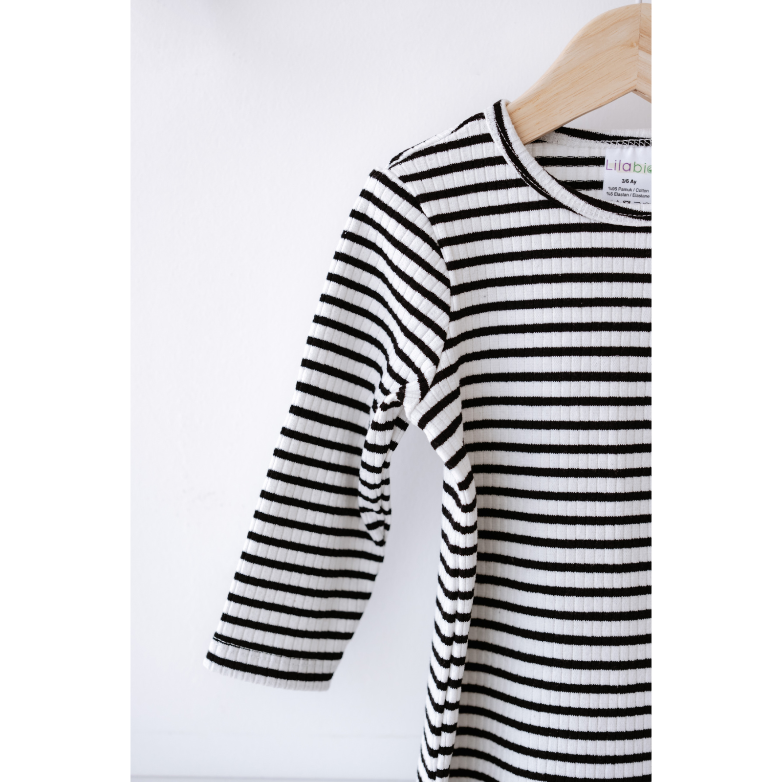 %100 Pamuk Uzun Kollu Altdan Çıtçıtlı Bebek Tulum