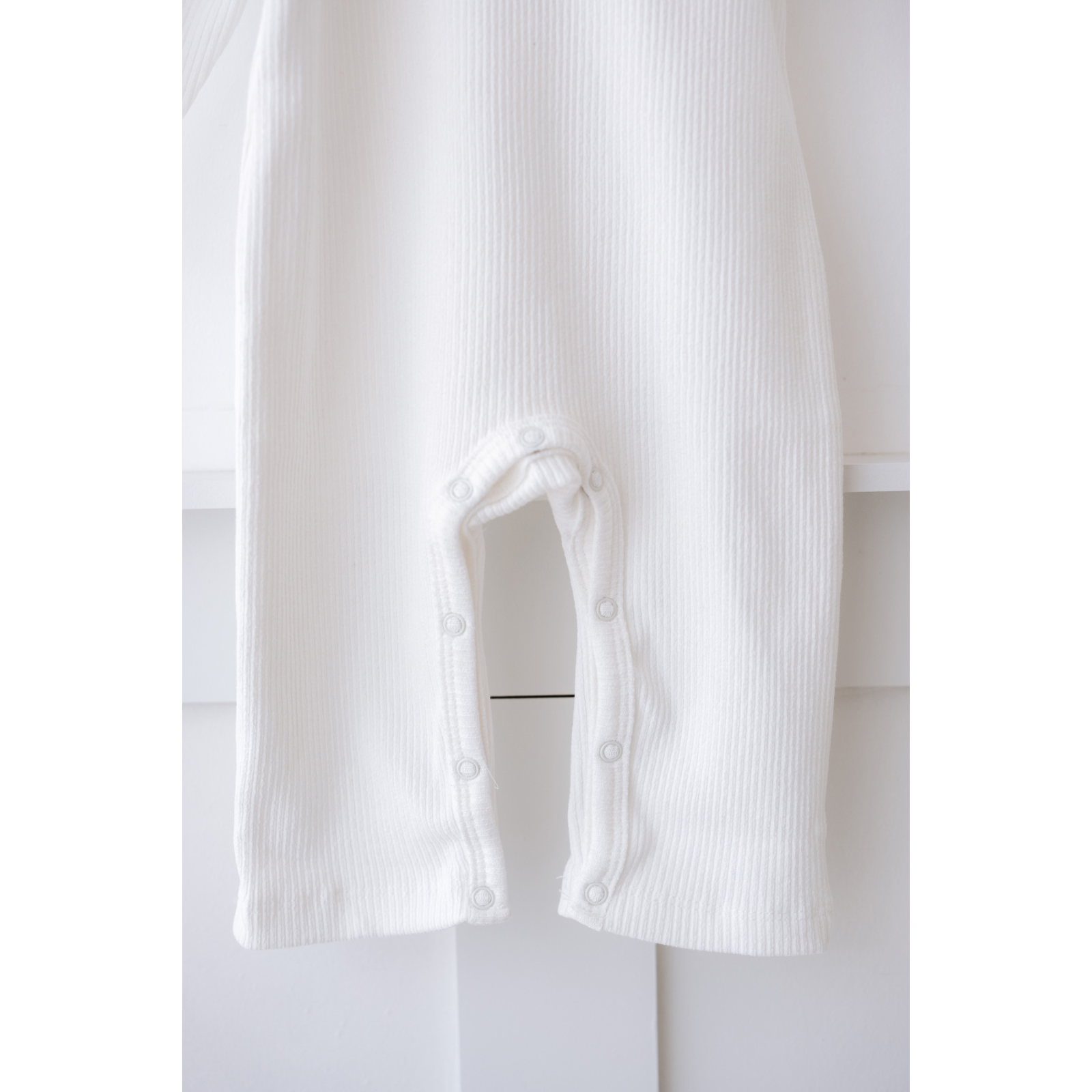 %100 Pamuk Uzun Kollu Altdan Çıtçıtlı Bebek Tulum