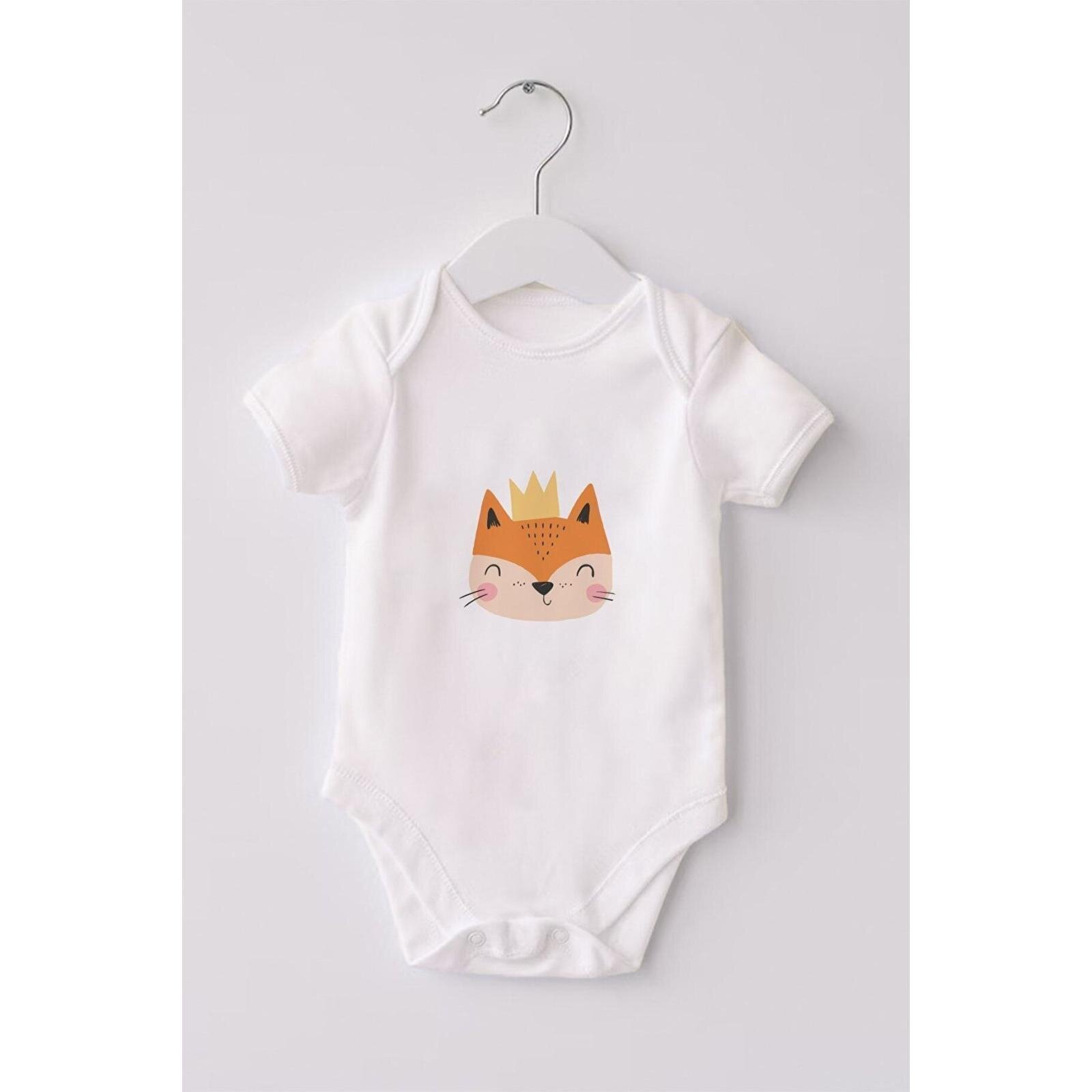 %100 Organik Pamuk 3lü Baskılı Kısa Kollu Bebek Body Panda