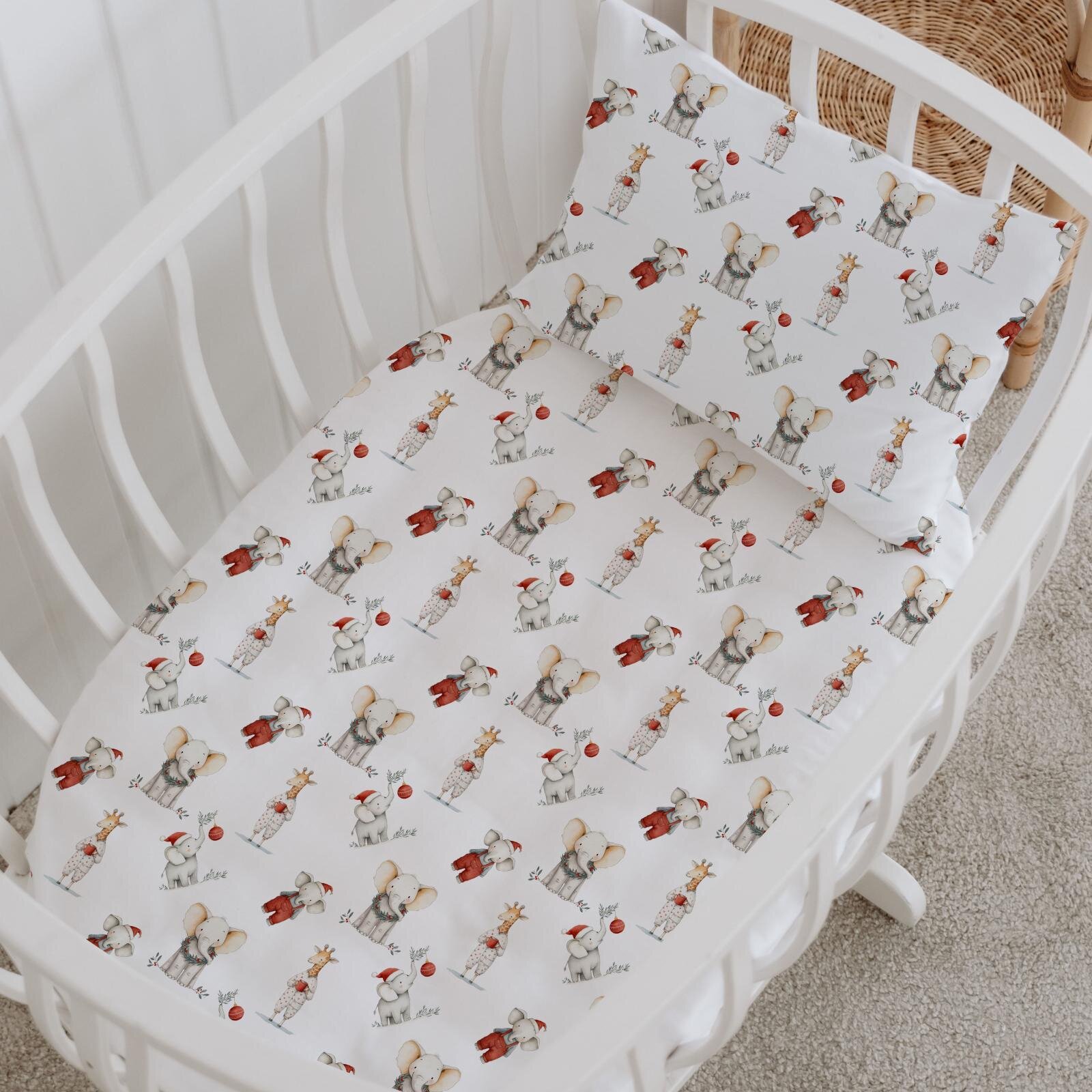 %100 Pamuklu Poplin Anne Yanı Beşik Nevresim Seti - Sevimli Kış Masalı %100 Pamuklu Poplin Anne Yanı Beşik Nevresim Seti - Sevimli Kış Masalı