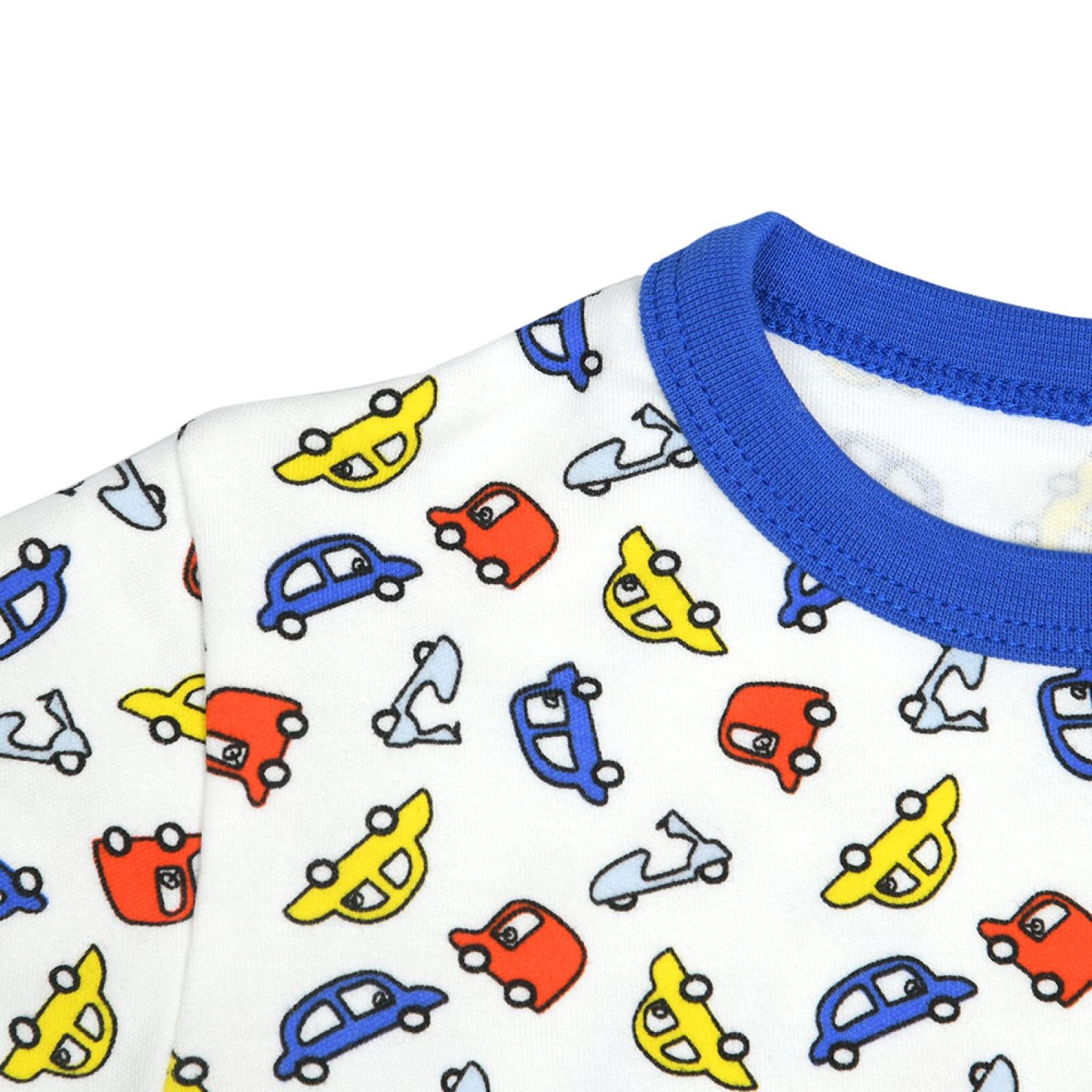 Erkek Araba Desen Çocuk Pijama Takımı Yaka Ribanalı Paça Uzun Kol Erkek Araba Desen Çocuk Pijama Takımı Yaka Ribanalı Paça Uzun Kol