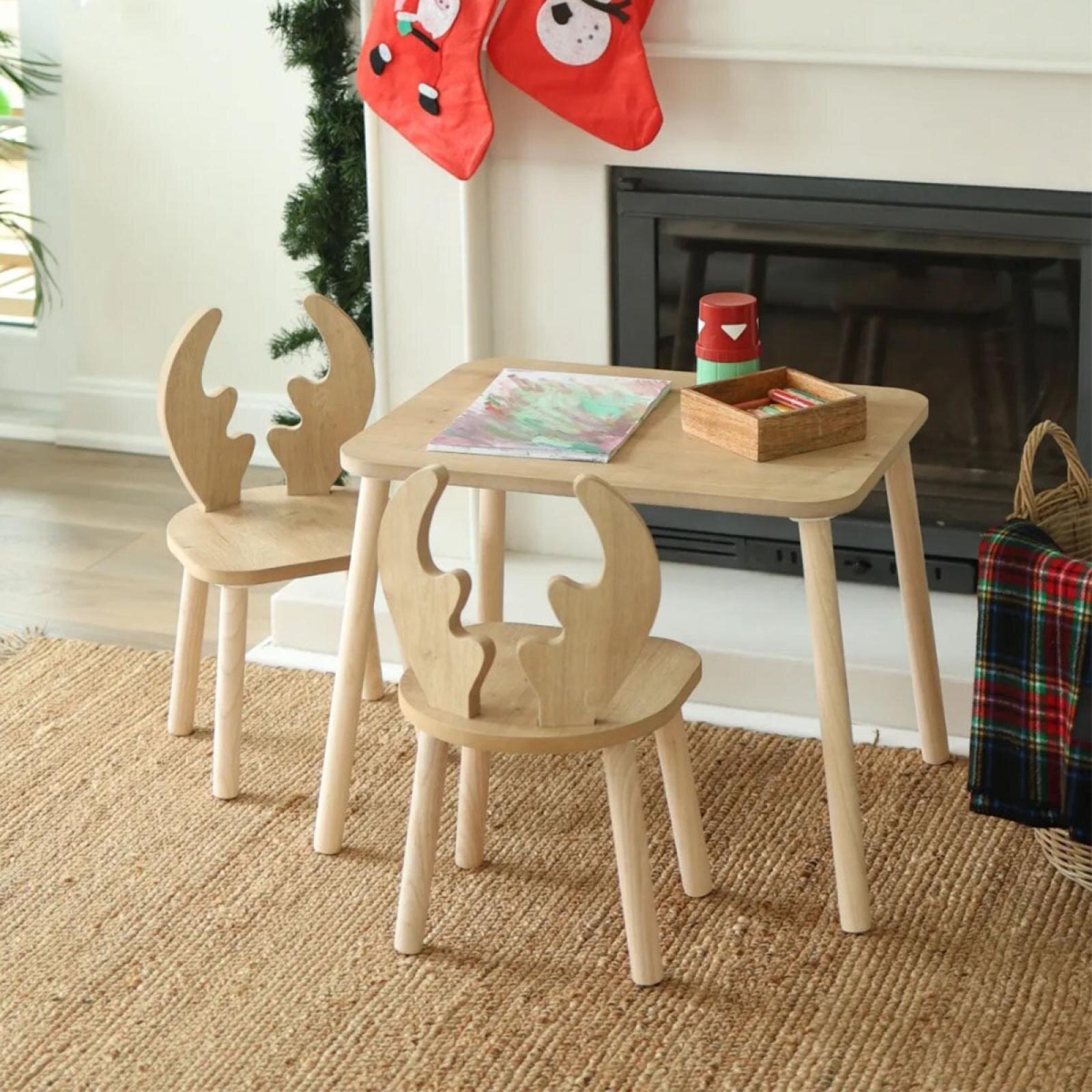 Deer Çocuk Masası ve 2 Sandalye